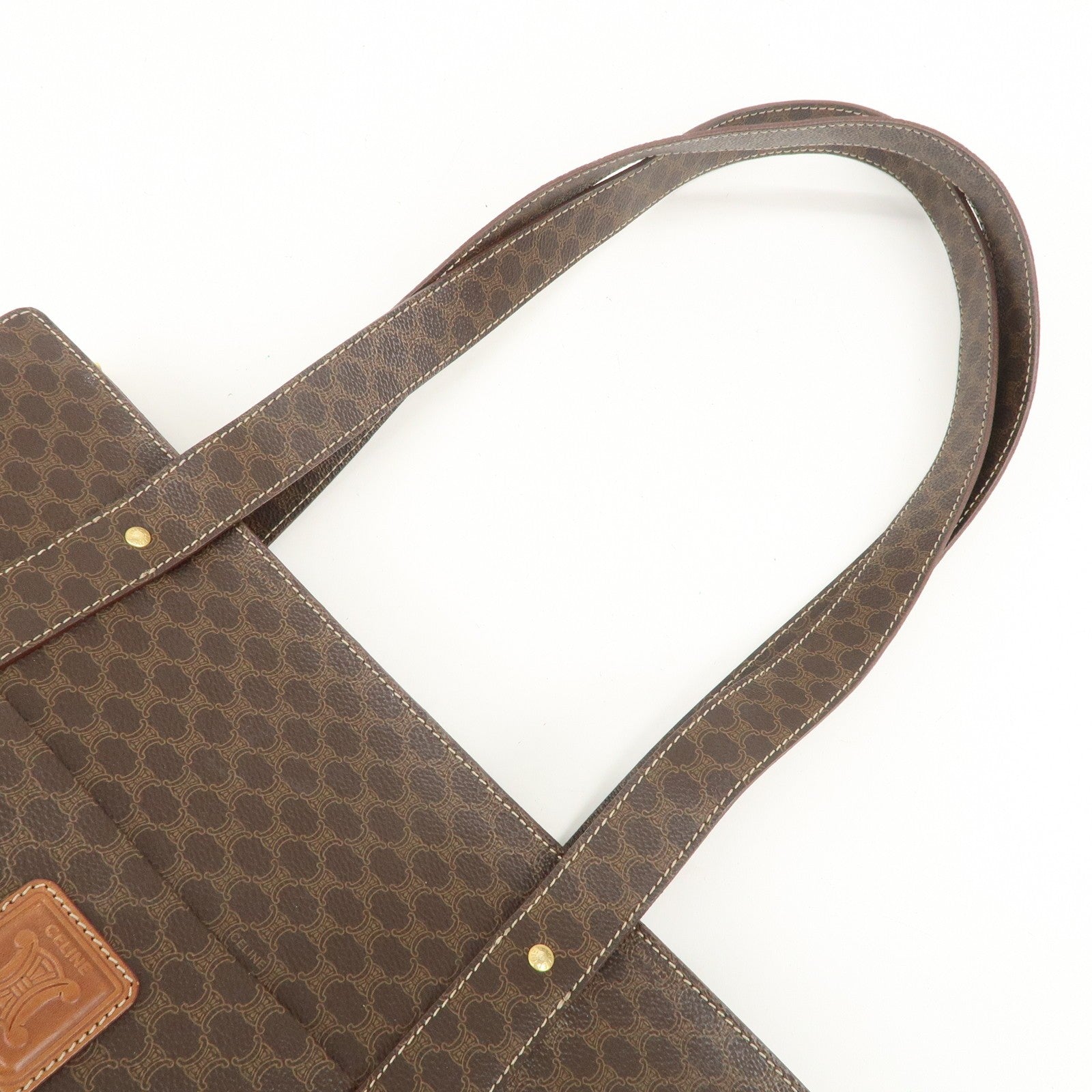 Celine Macadam Tote Bag - Brown, PVC Coating Canvas