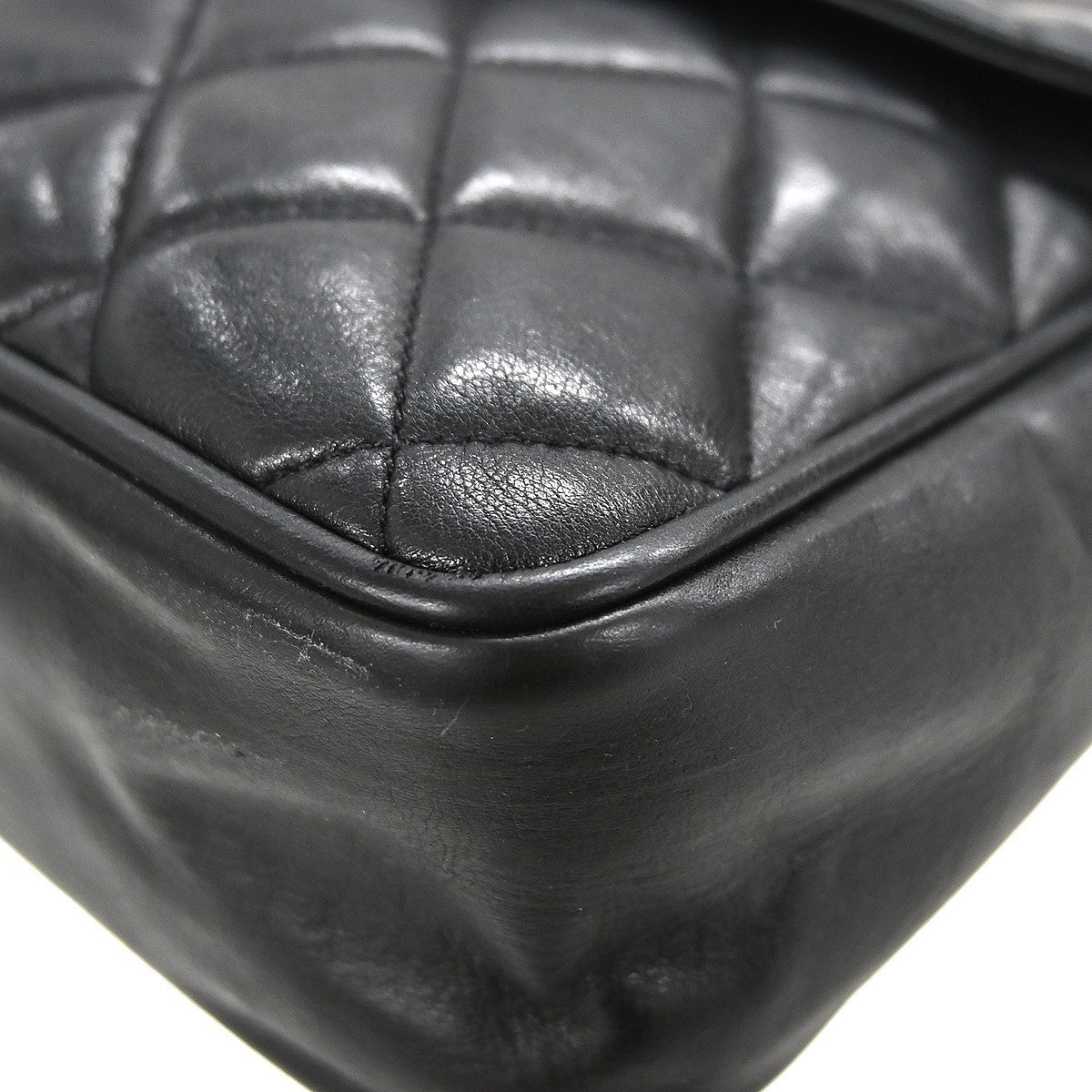 Chanel Single Chain Shoulder Bag - Black, Lambskin