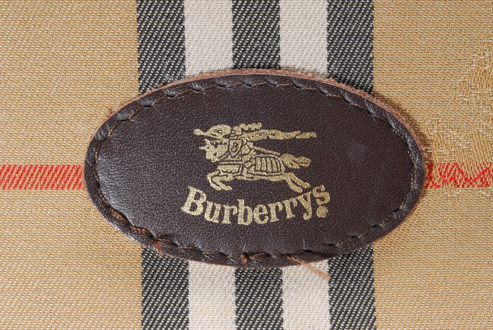 Burberry Nova Check Shadow Horse Boston Bag - Brown, Canvas
