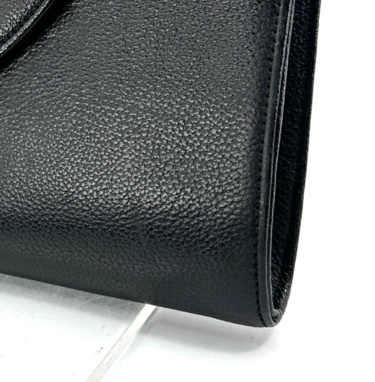 Saint Laurent Yves Clutch Bag - Black, Leather
