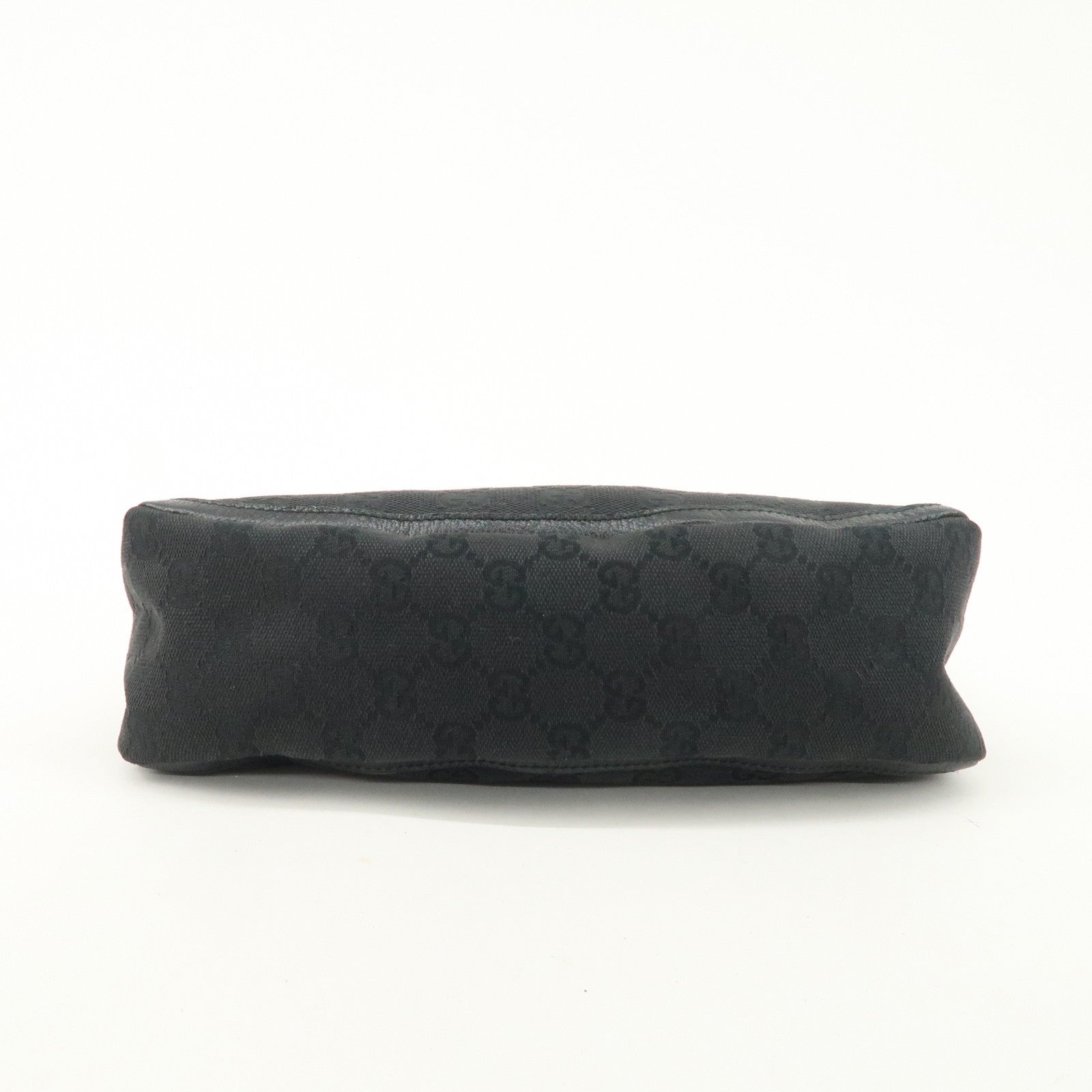 Gucci Abbey GG Canvas Leather One Shoulder Bag - Black, Canvas