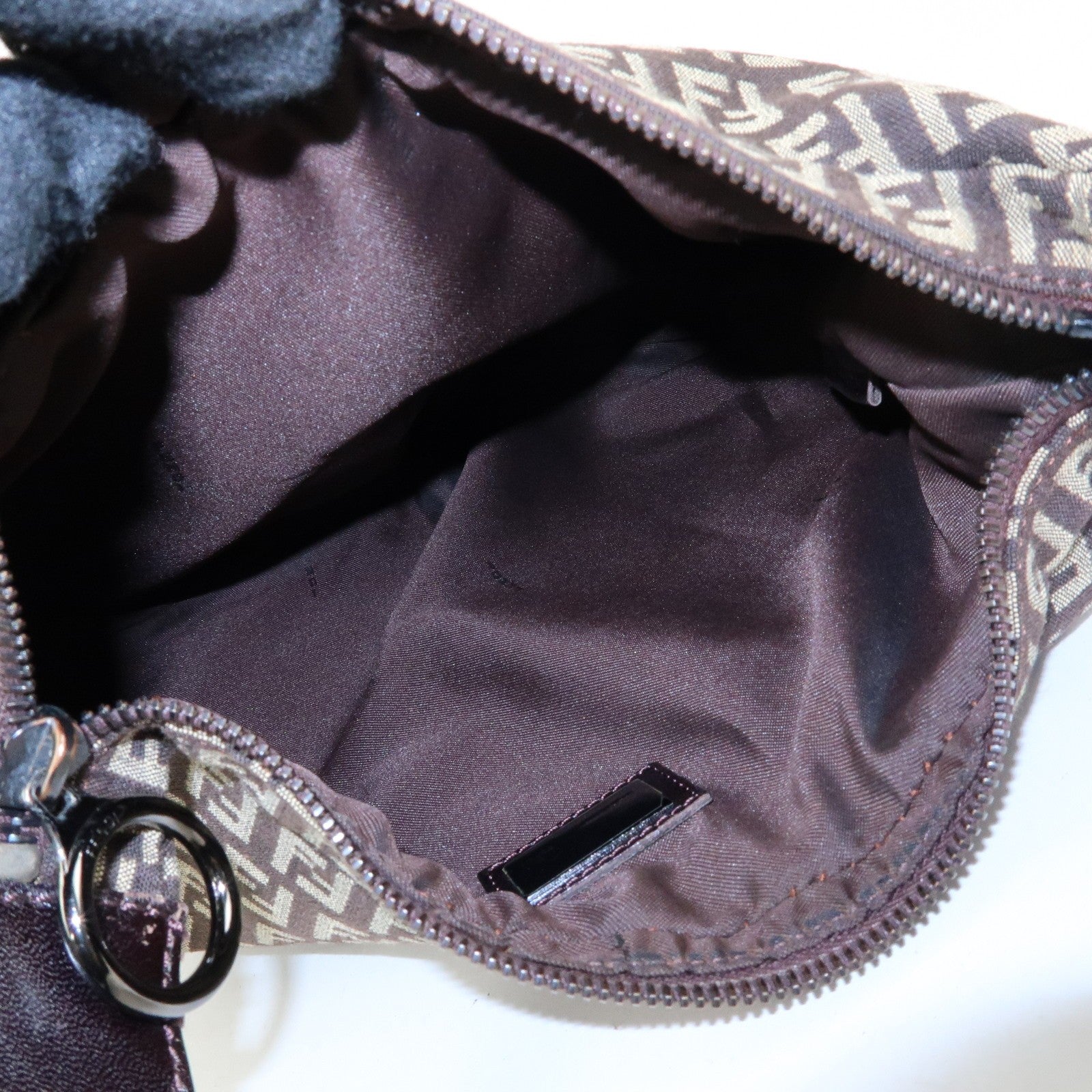 Fendi Shoulder Bag - Dark Brown, Canvas and Leather