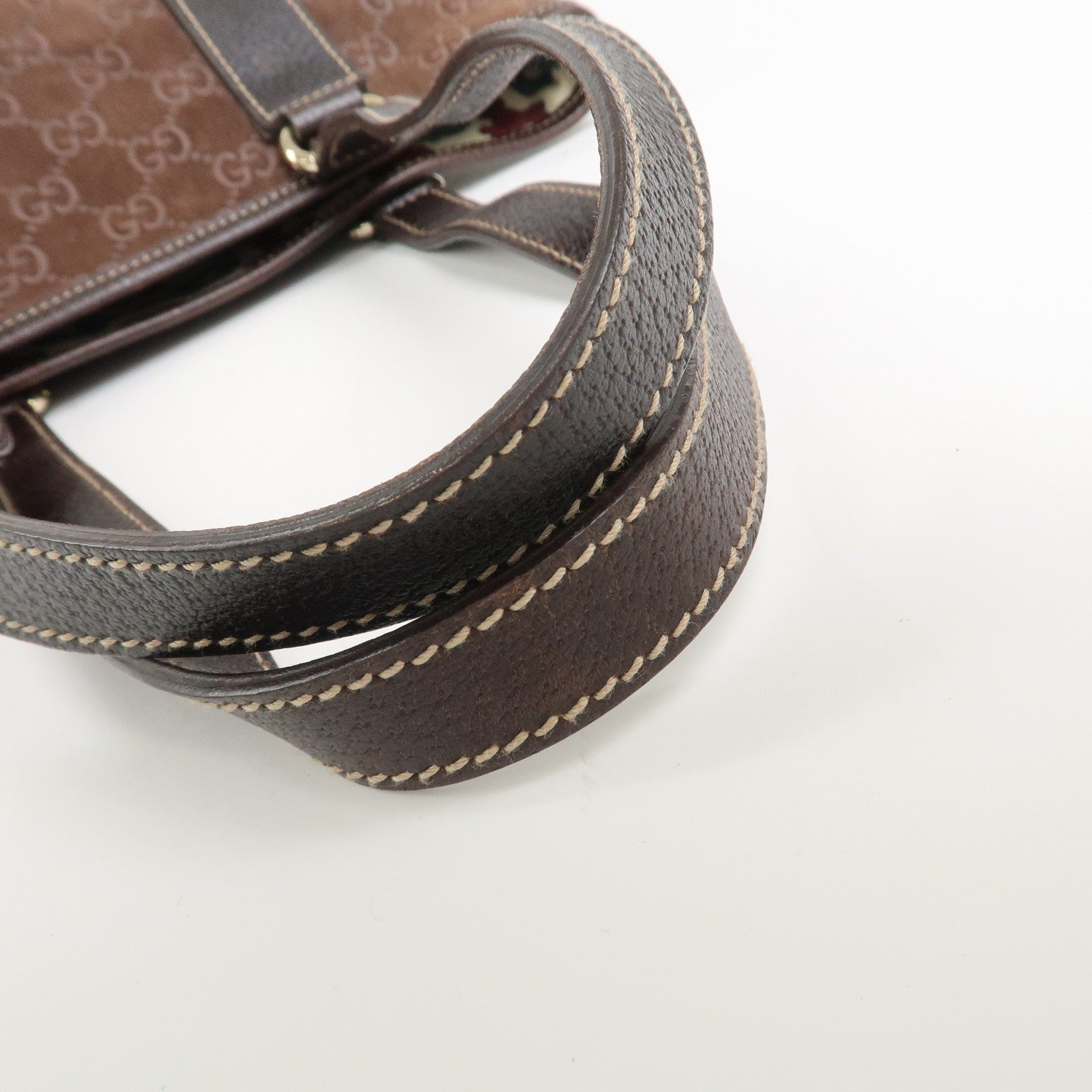 Gucci Tote Bag - Brown, Suede Leather
