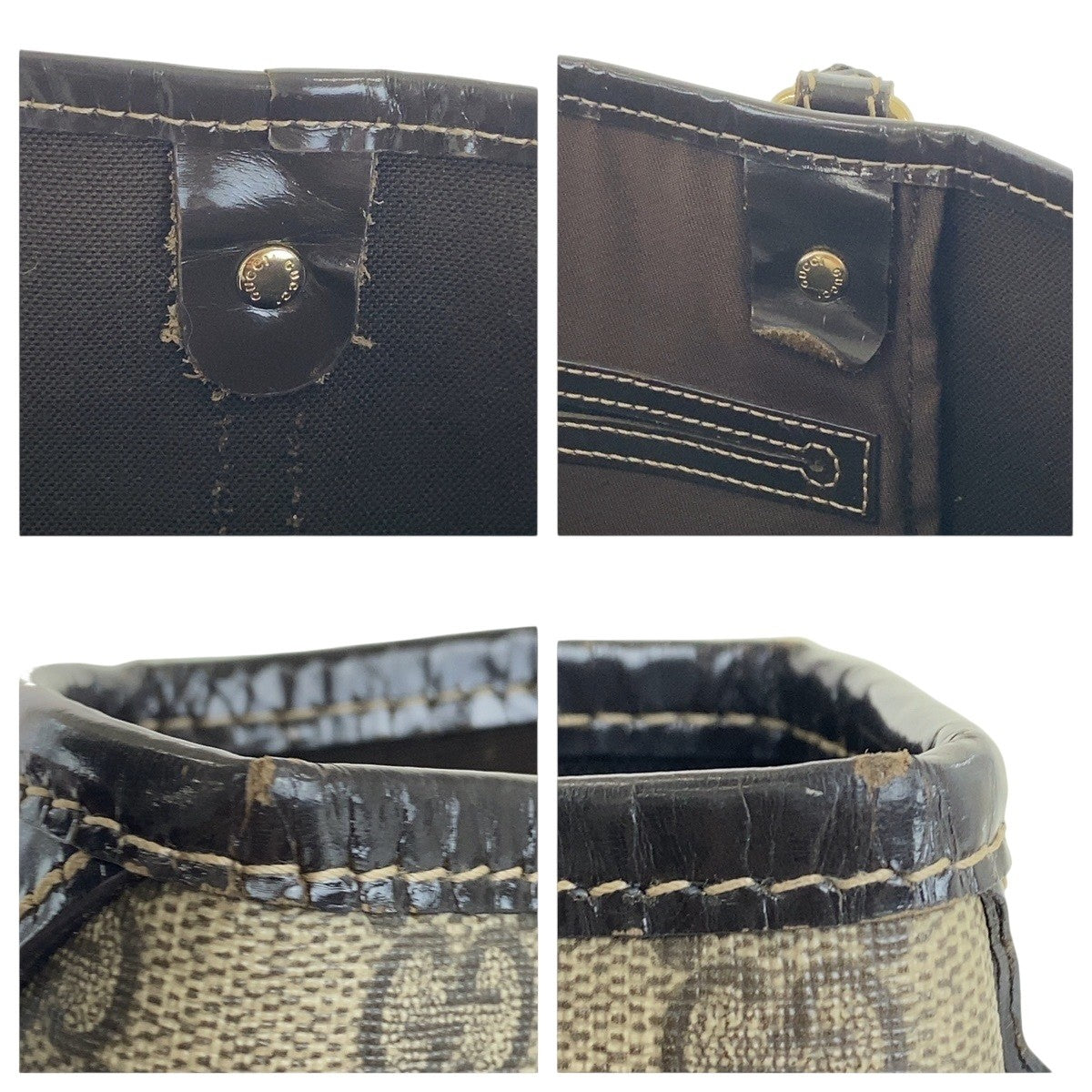 Gucci Supreme Tote Bag - Beige Brown, GG Supreme Canvas