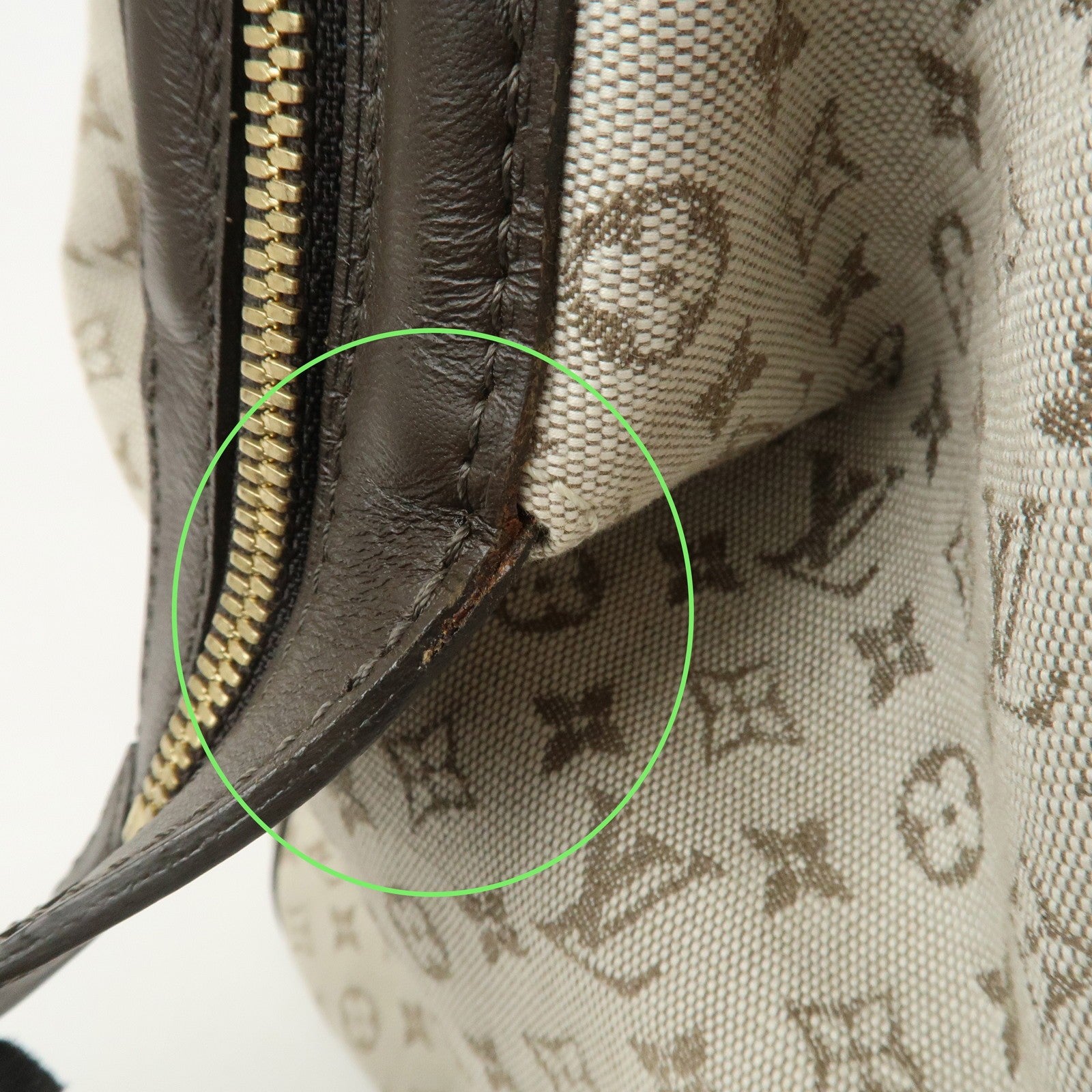 Louis Vuitton Boston Bag - Khaki, Monogram Mini Canvas