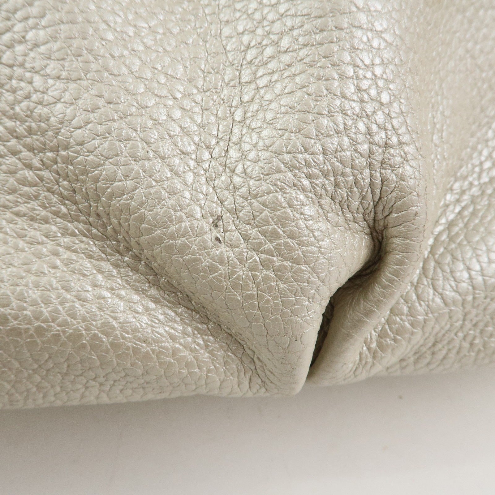 Celine Shoulder Bag Tote Bag - Silver, Leather