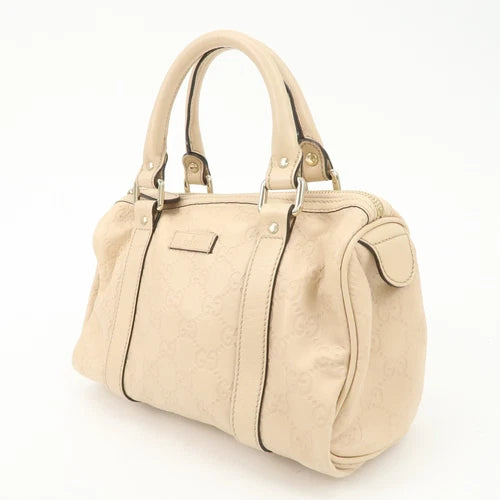 Gucci Mini Boston Bag - Pink Beige, Guccissima Leather