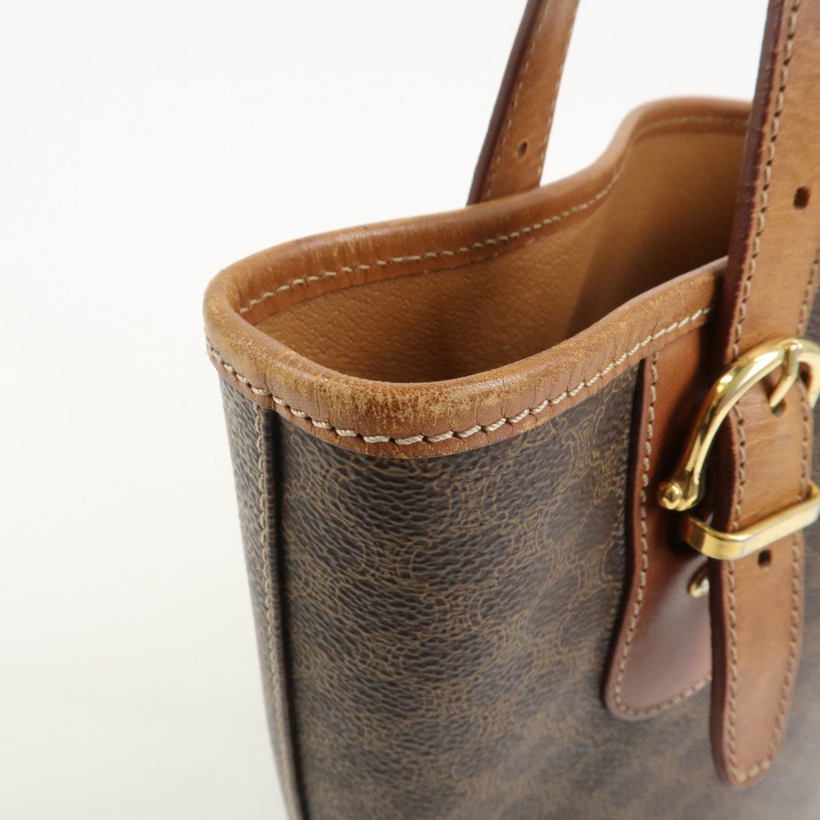 Celine Macadam Tote Bag - Brown, PVC Canvas Leather