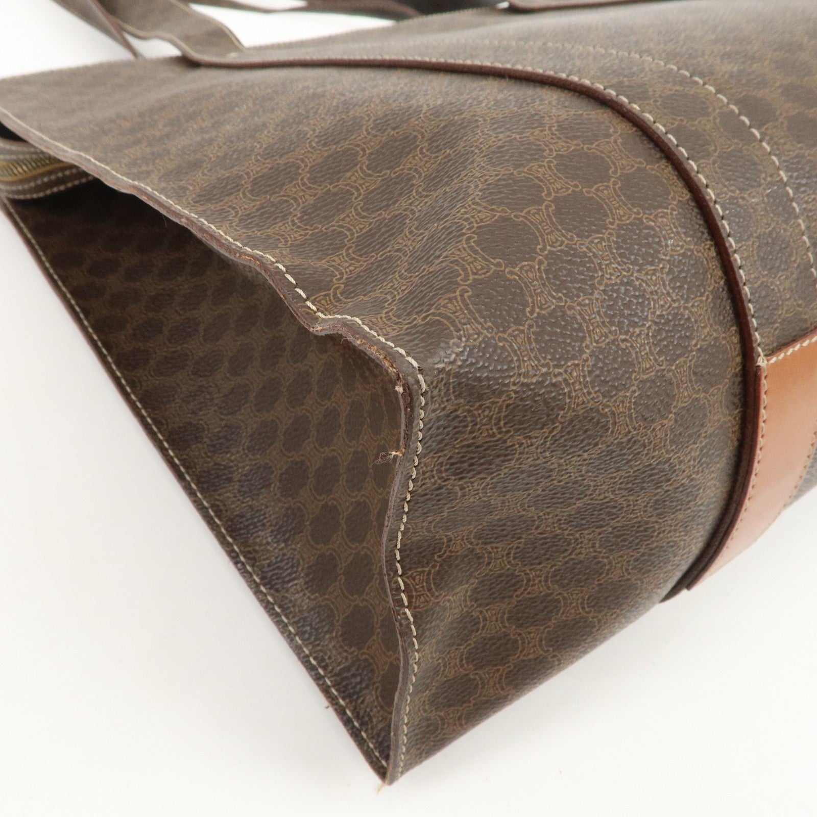 Celine Macadam Tote Bag - Brown, PVC Coating Canvas
