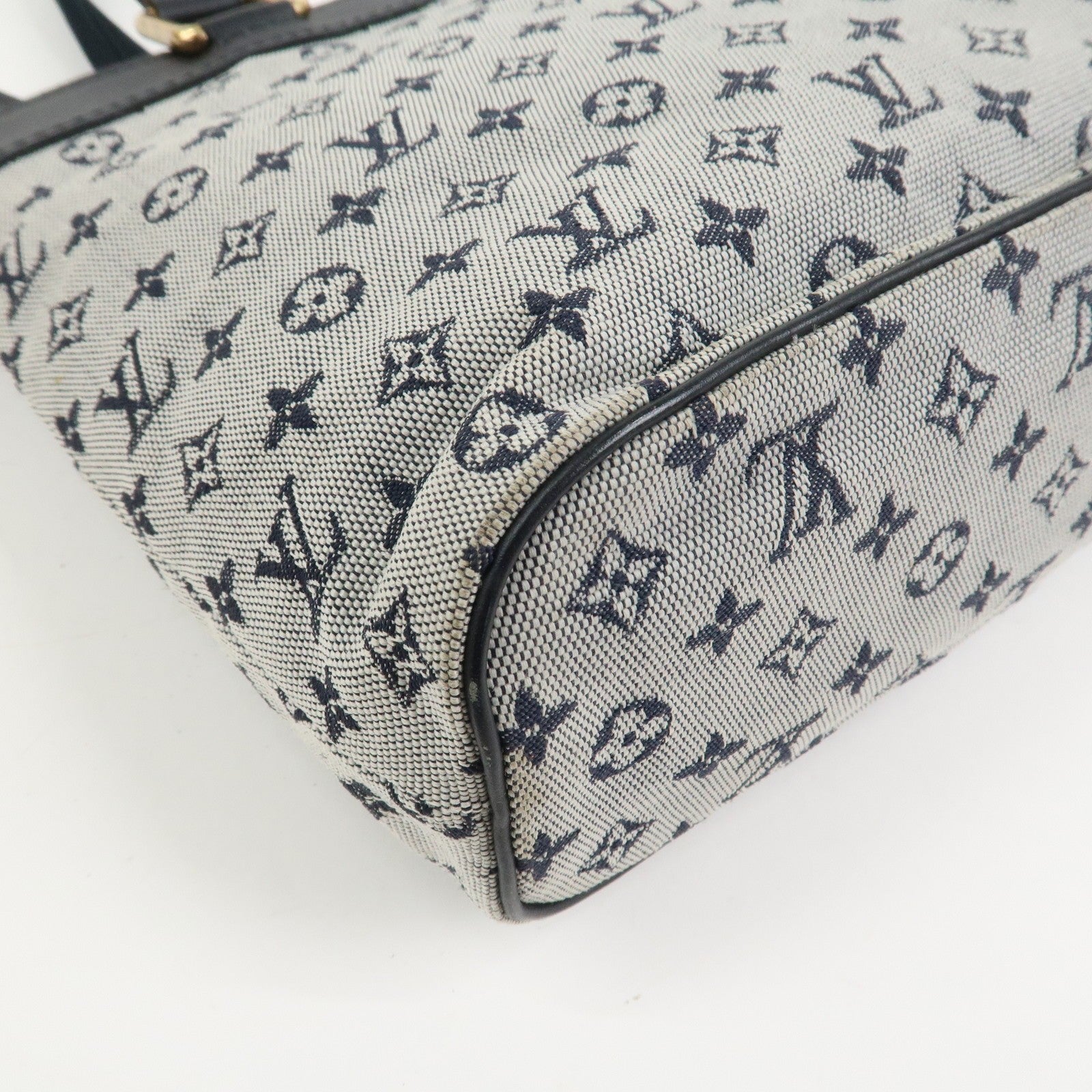 Louis Vuitton Monogram Mini Lin Lucille PM Hand Bag - Blue, Monogram Mini Canvas