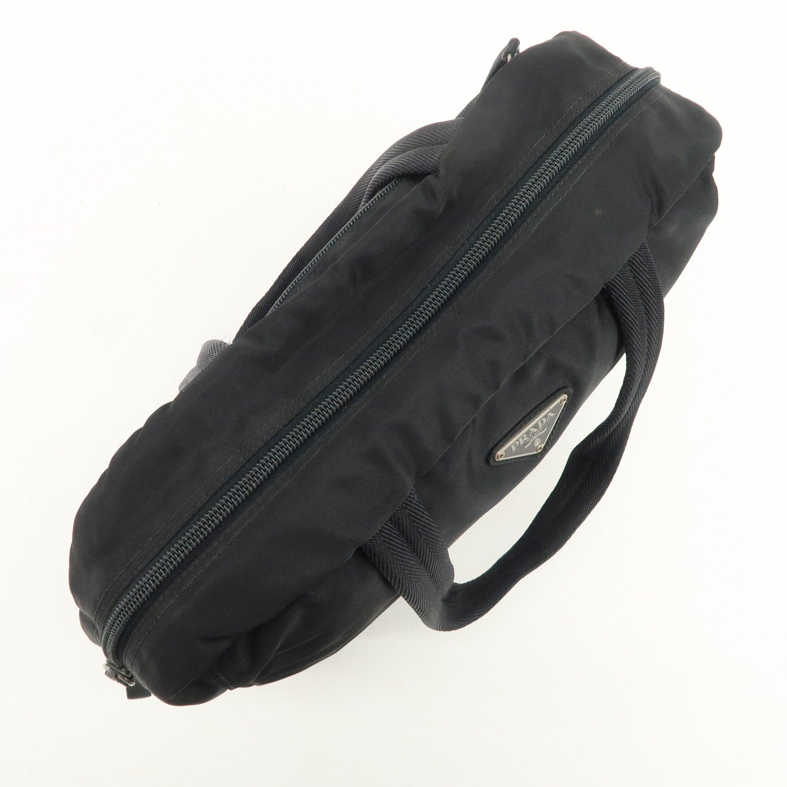 Prada Triangle Logo Tote Bag - Black, Nylon