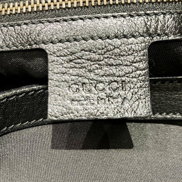 Gucci Interlocking G Semi-Shoulder Bag - Black, Leather