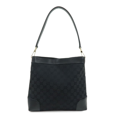 Gucci Shoulder Bag - Black, GG Canvas Leather