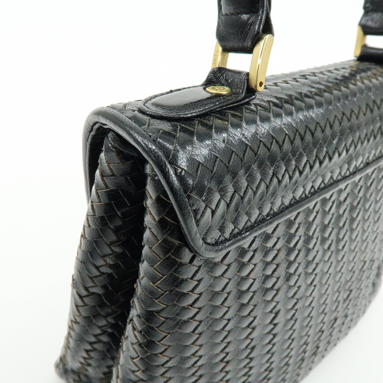 Fendi Hand Bag - Black, Leather