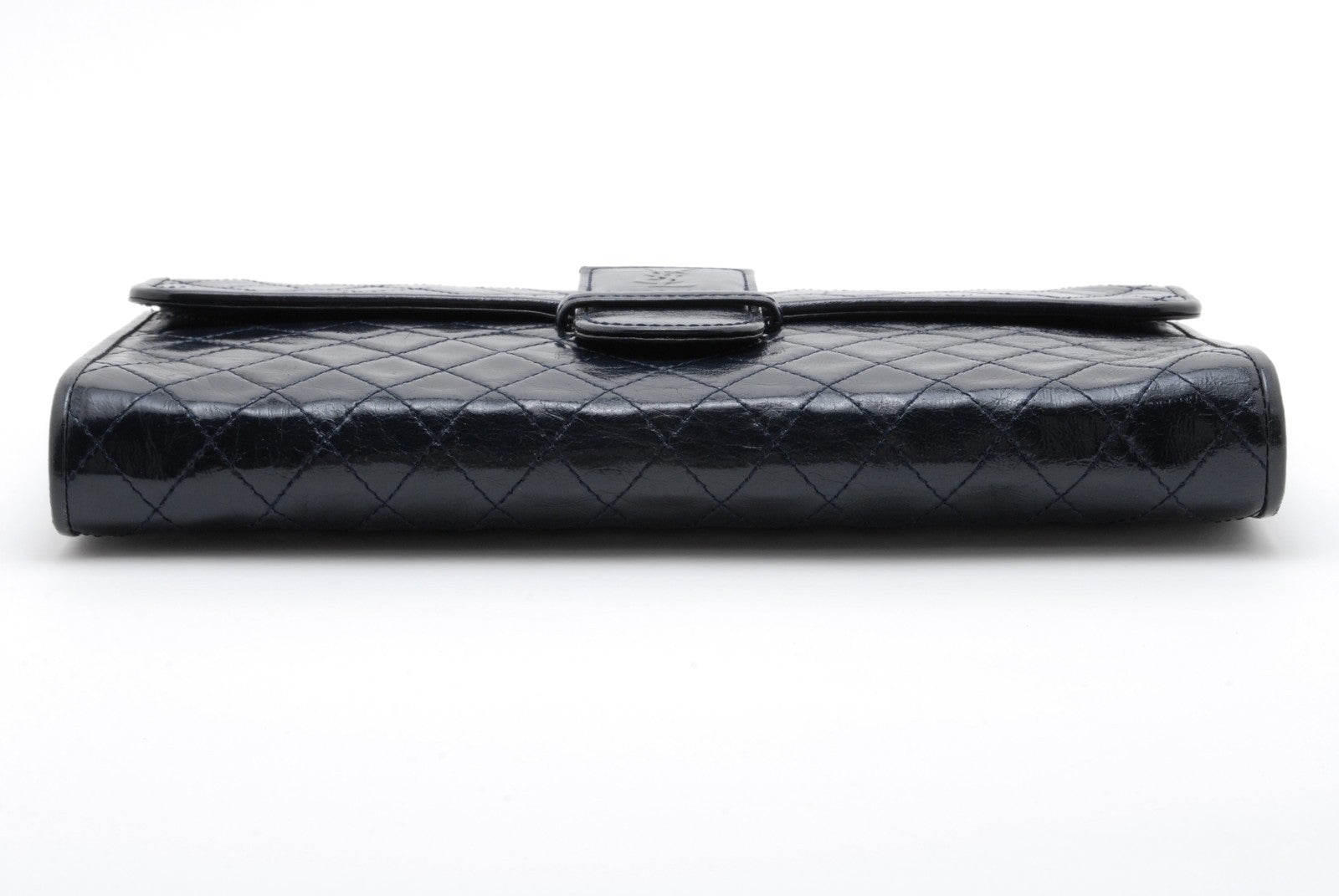 Saint Laurent Yves Saint Laurent Clutch Bag - Navy, Patent Leather