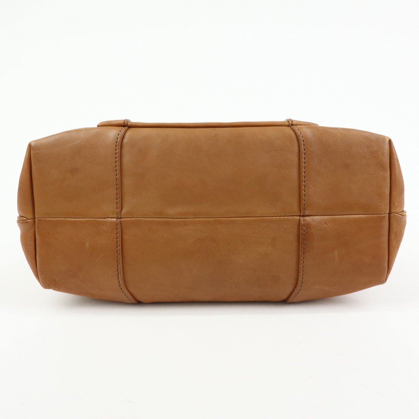 Celine Logo Leather Boogie Bag - Brown, Leather