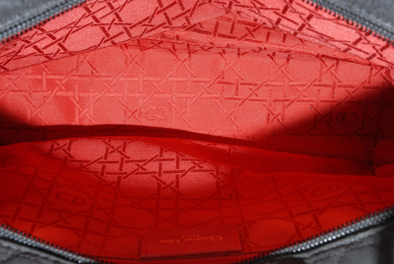 Christian Dior Lady Dior Handbag - Black, Nylon