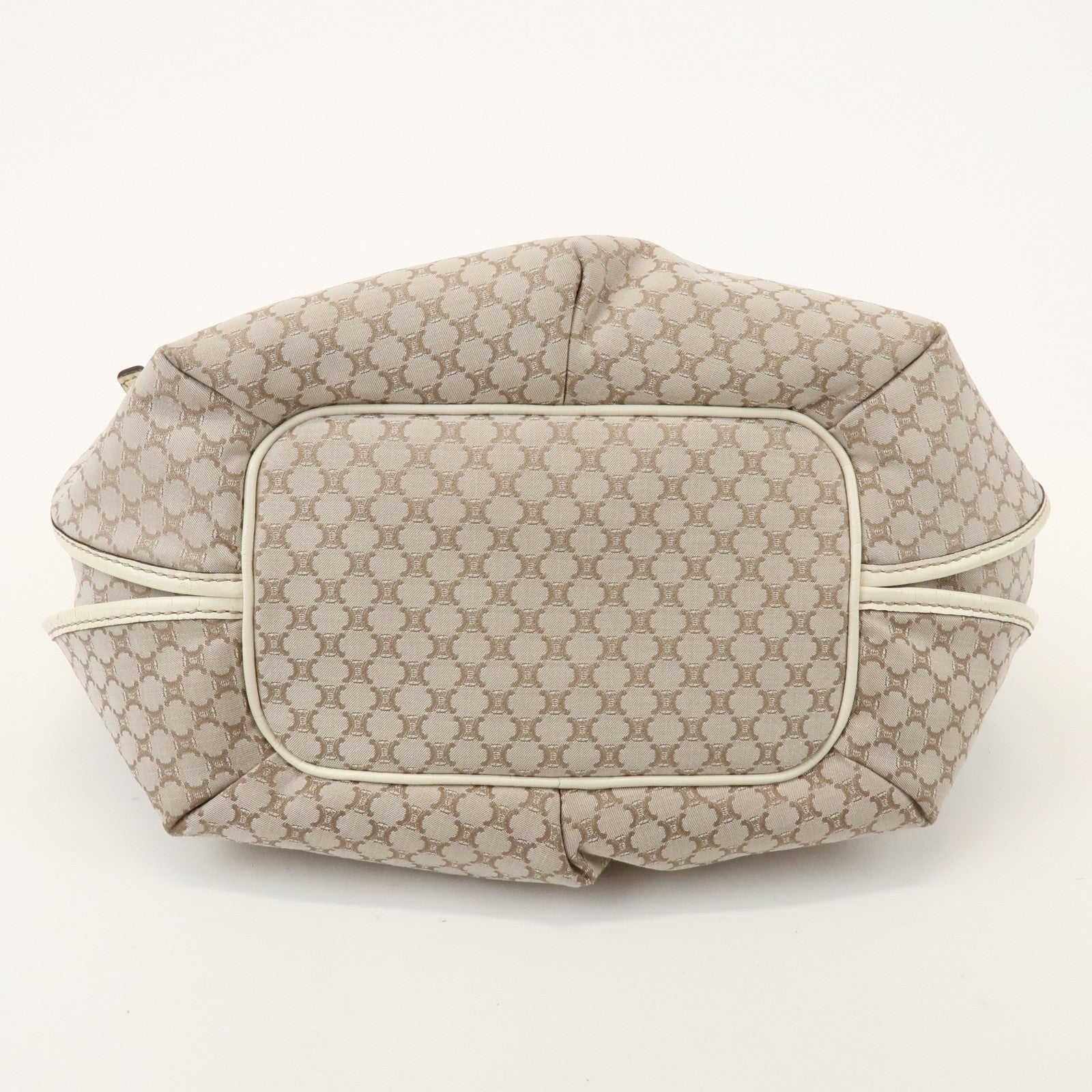 Celine Macadam Shoulder Bag - Beige Ivory, Canvas Leather
