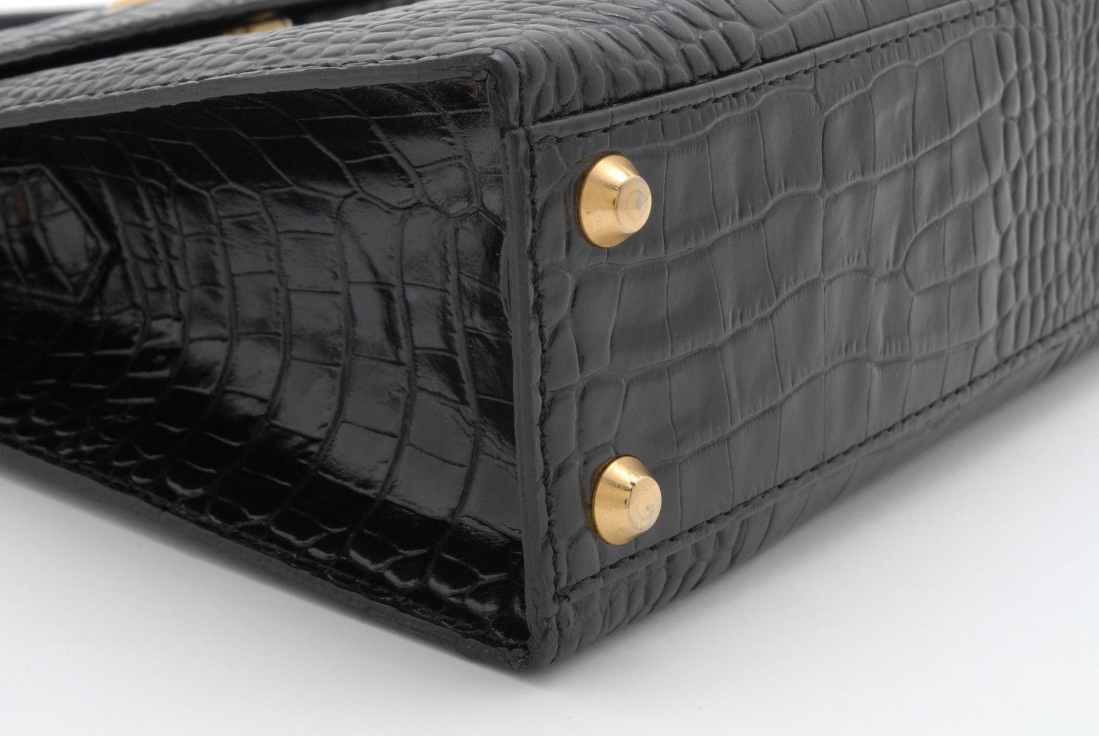 Saint Laurent Yves Saint Laurent 2Way Hand Shoulder Bag - Black, Leather