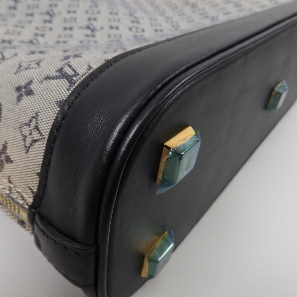 Louis Vuitton Alma Haut Handbag - Navy, Canvas