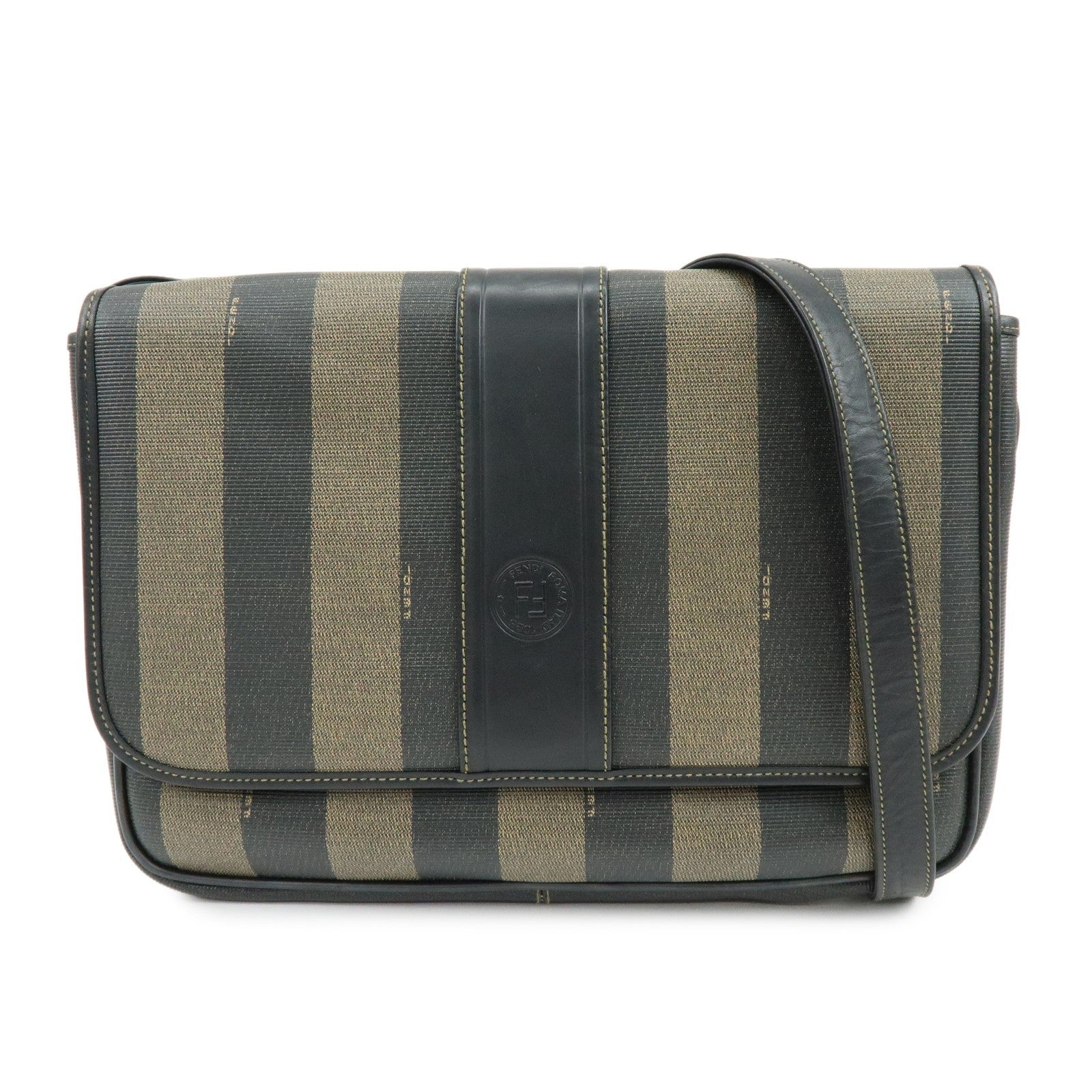 Fendi Shoulder Bag - Black, Brown, PVC Leather