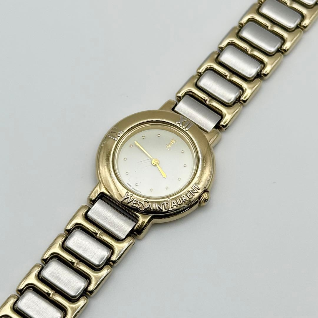 Saint Laurent Quartz Watch - White, Metal