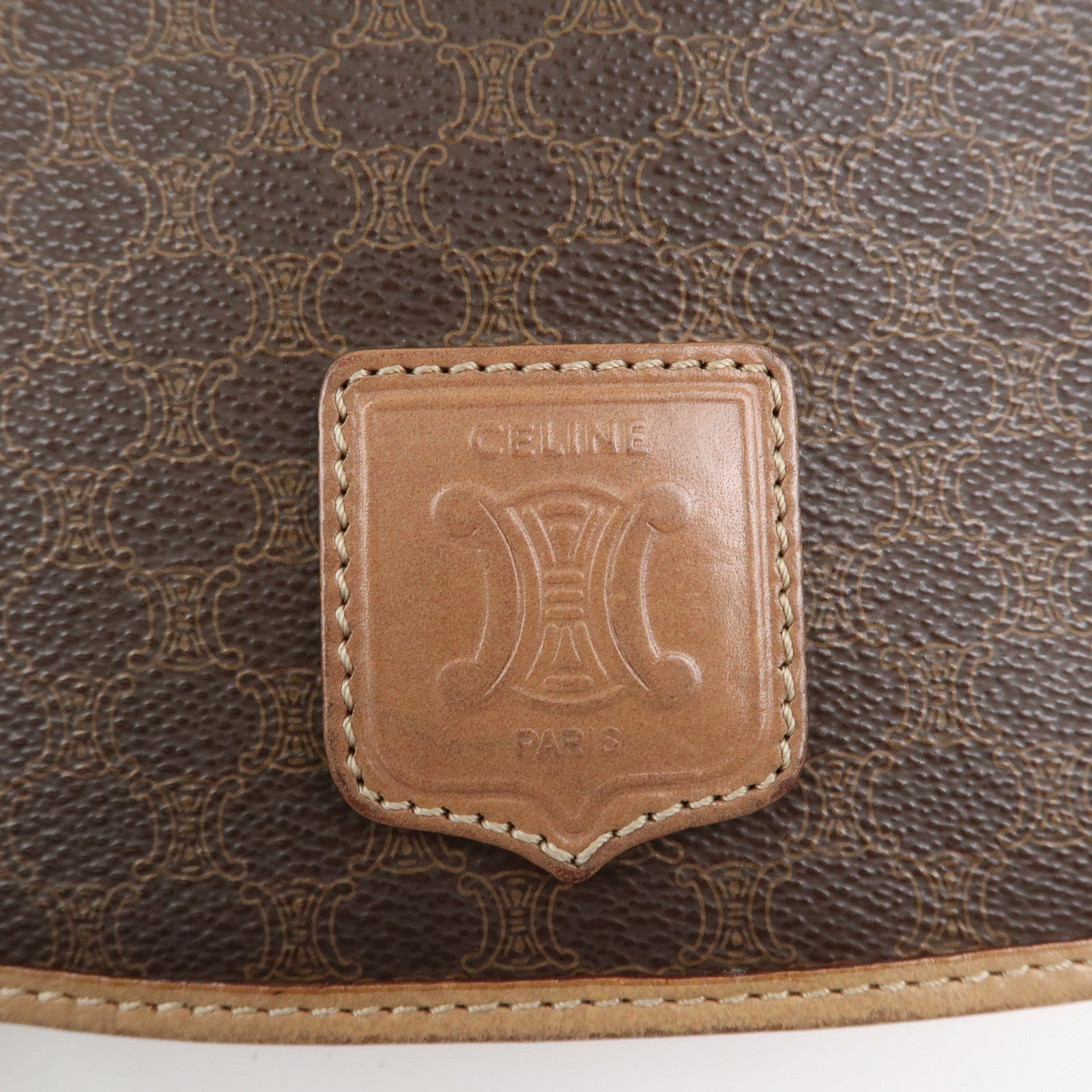 Celine Macadam Shoulder Bag - Brown, PVC