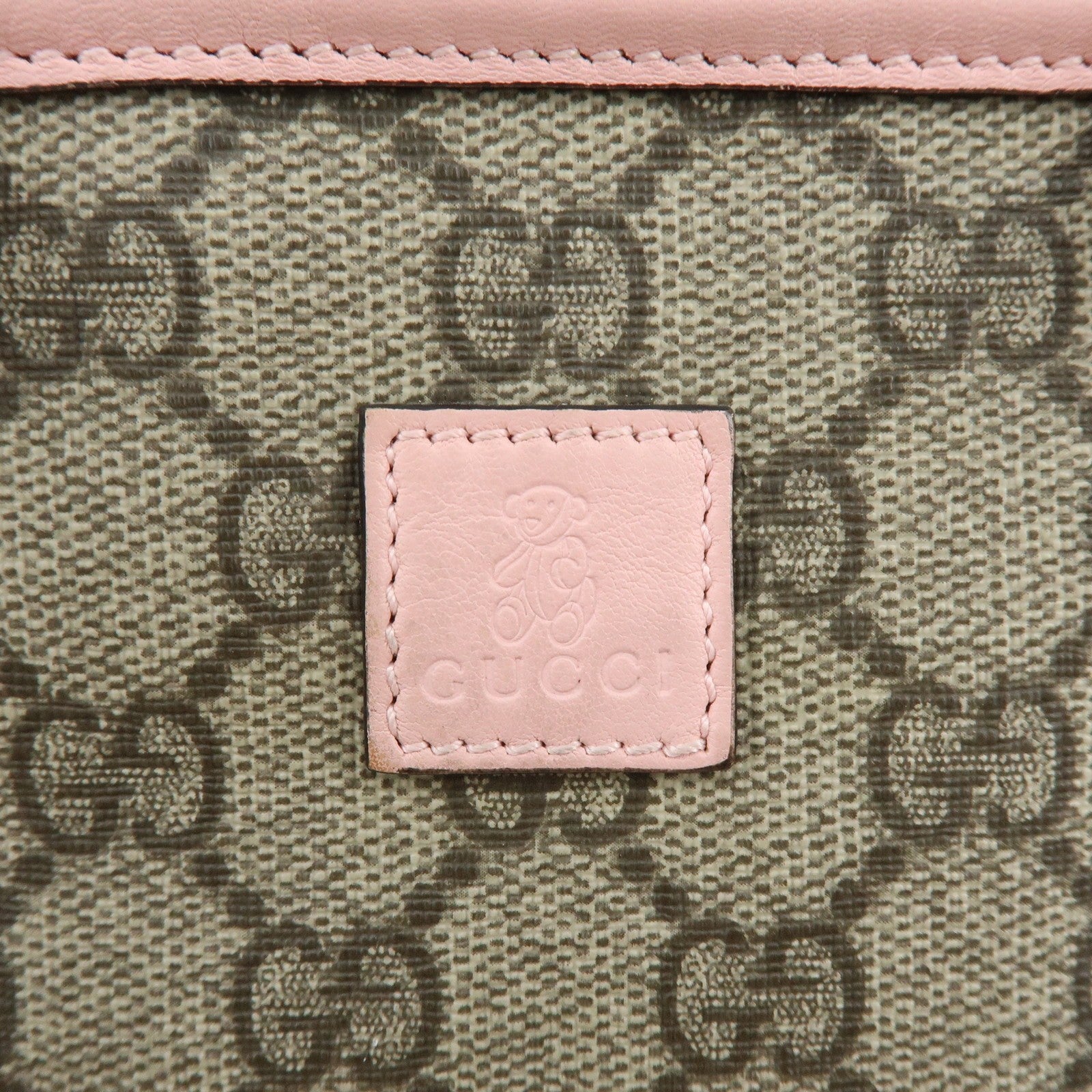 Gucci Tote Bag - Beige, Pink, GG Supreme, Leather