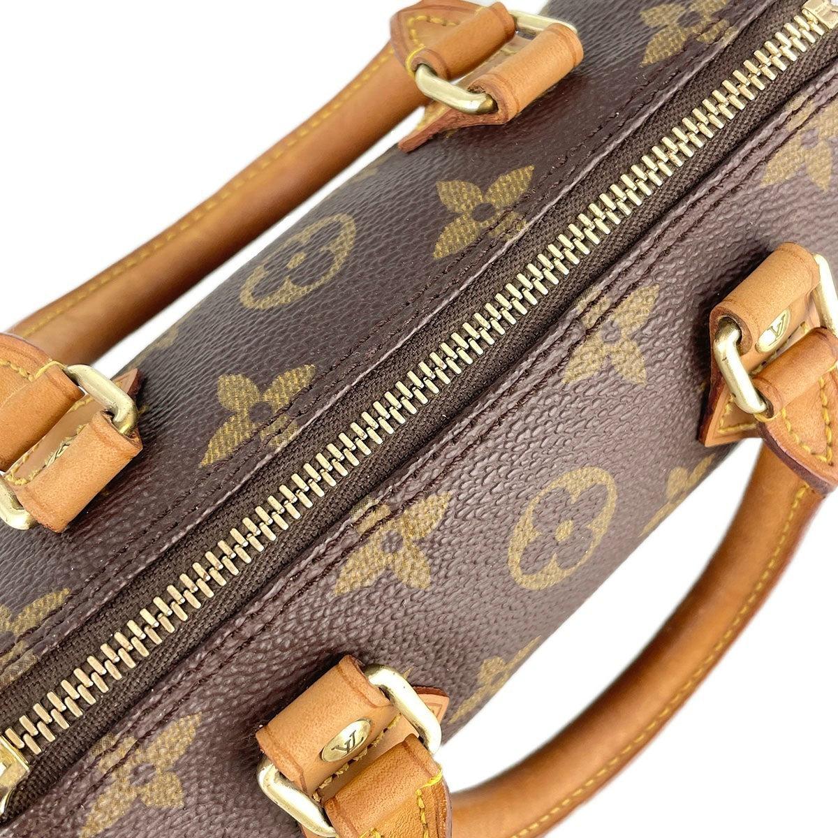 Louis Vuitton Mini Speedy Handbag - Brown, Canvas- מגיע עם המנעול!