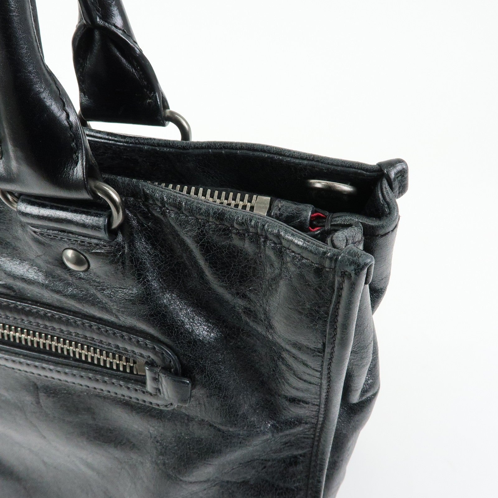 Miu Miu Leather Tote Bag - Black, Leather