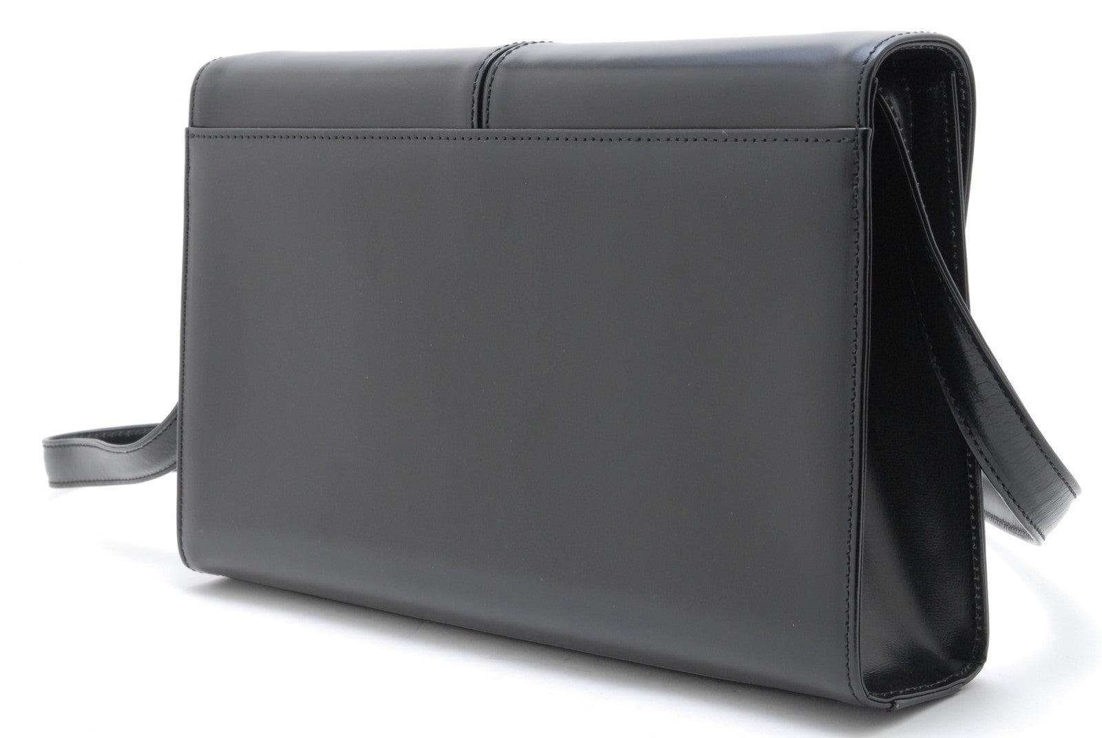 Saint Laurent Logo Shoulder Bag - Black, Leather