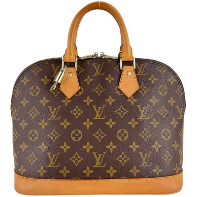 Louis Vuitton Monogram Alma Handbag - Brown, Coated Canvas
