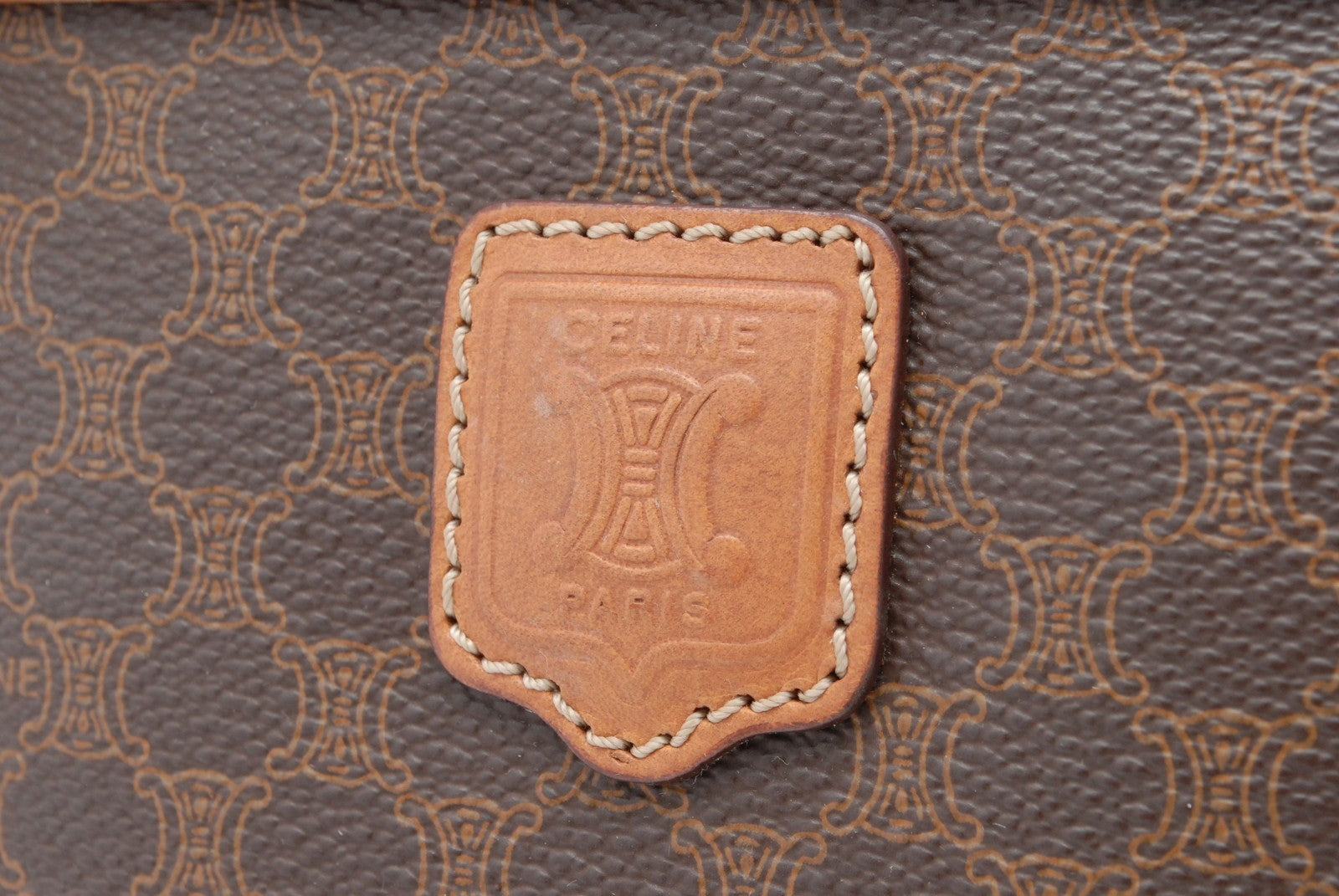 Celine Macadam Tote Bag - Brown, PVC Leather