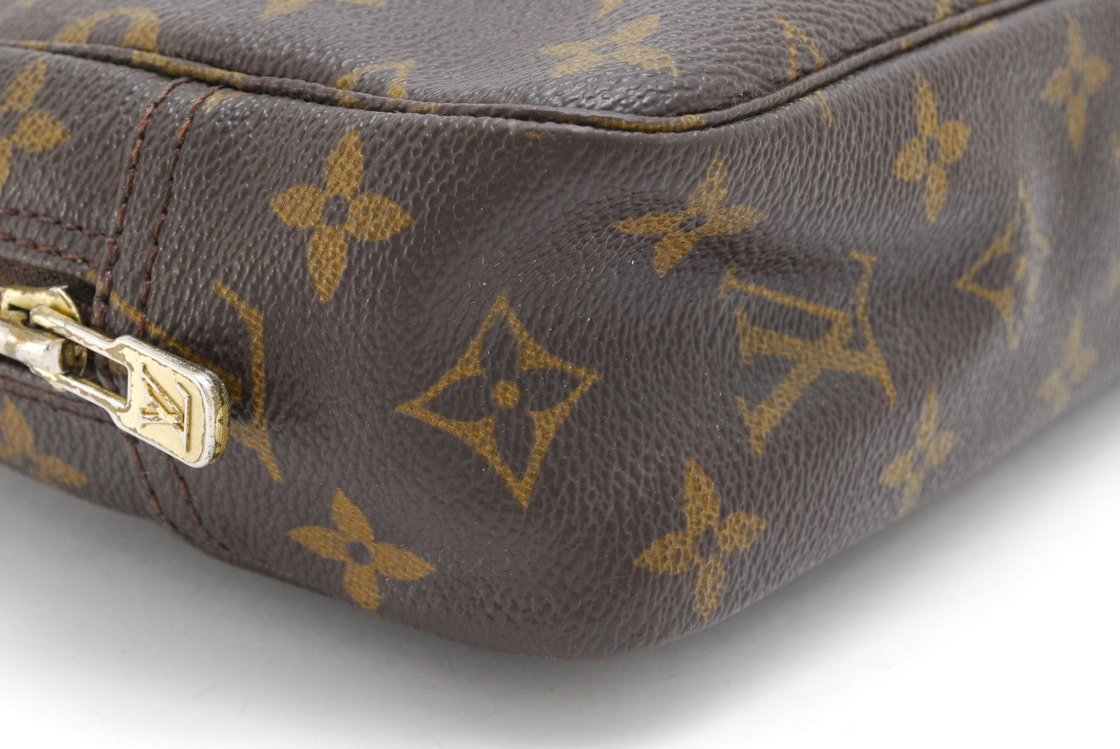 Louis Vuitton Monogram Trousse Toilette 28 Pouch - Brown, Leather