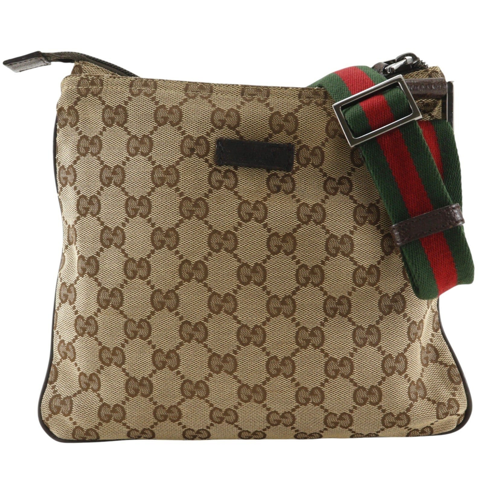 Gucci Sherry Line Shoulder Bag - Brown, GG Canvas