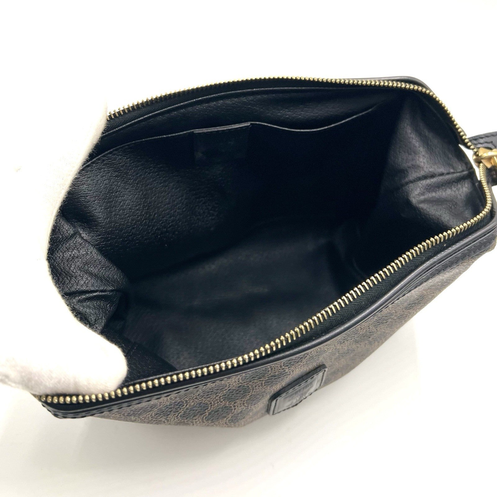 Celine Macadam Cosmetics Pouch - Black, PVC
