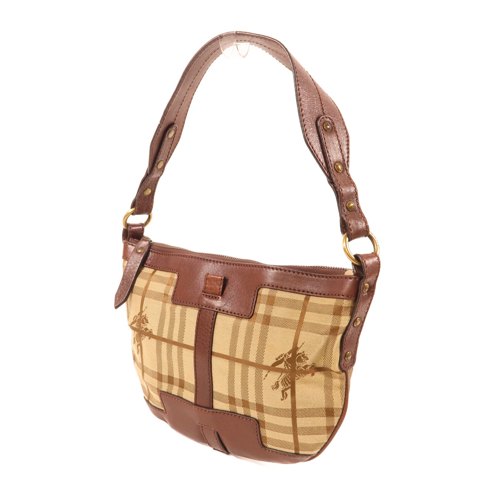 Burberry GHW Shoulder Bag - Brown, Canvas