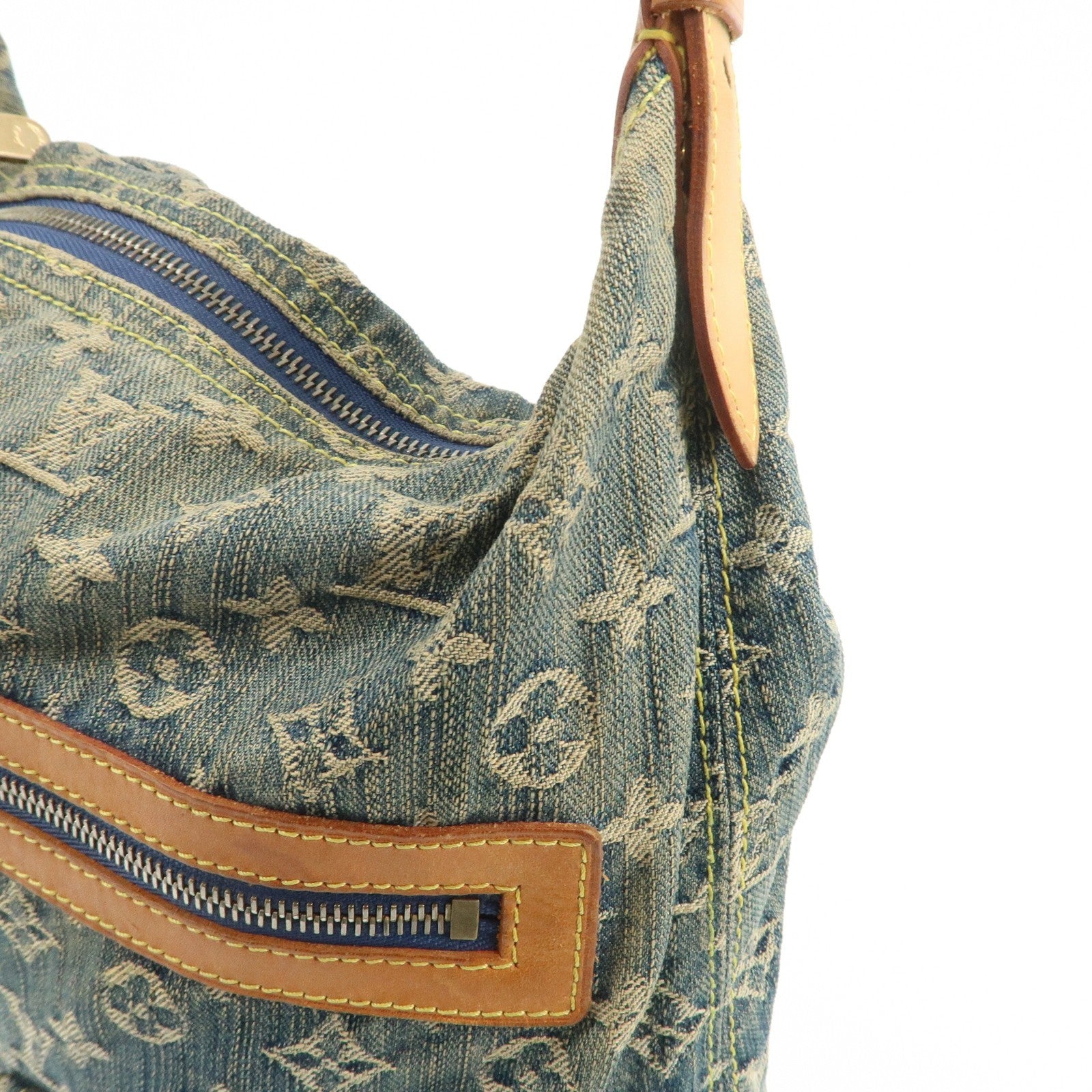 Louis Vuitton Denim Shoulder Bag - Blue, Monogram Denim