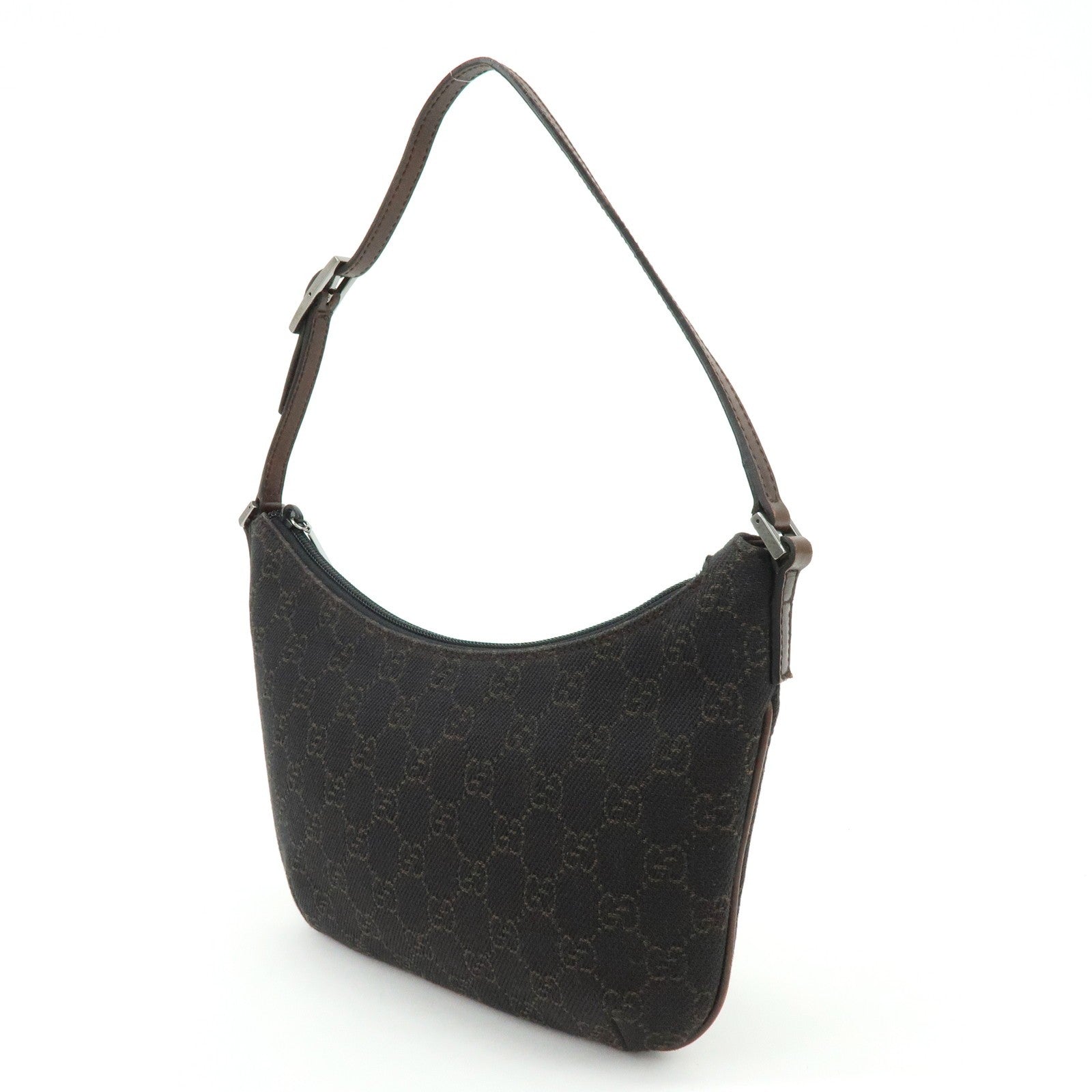 Gucci Shoulder Bag - Brown, Canvas and Leather