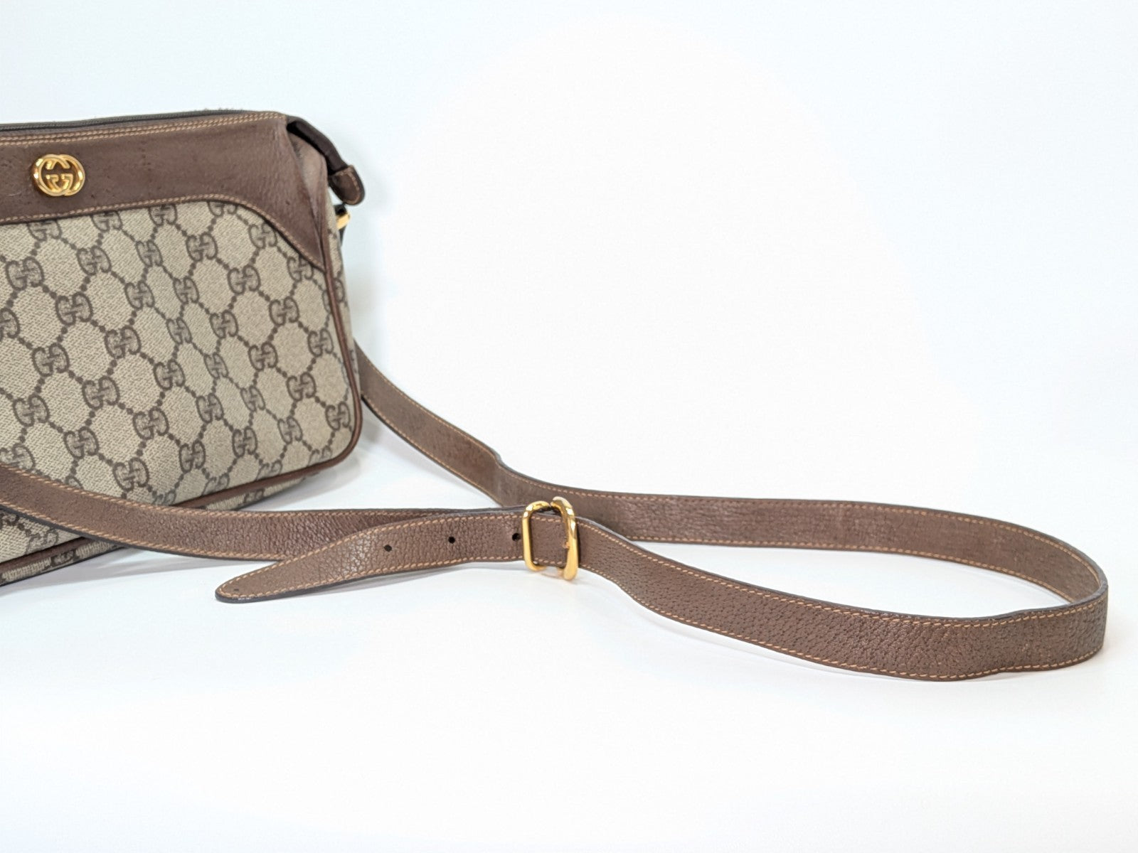 Gucci Vintage Shoulder Bag - Brown, PVC