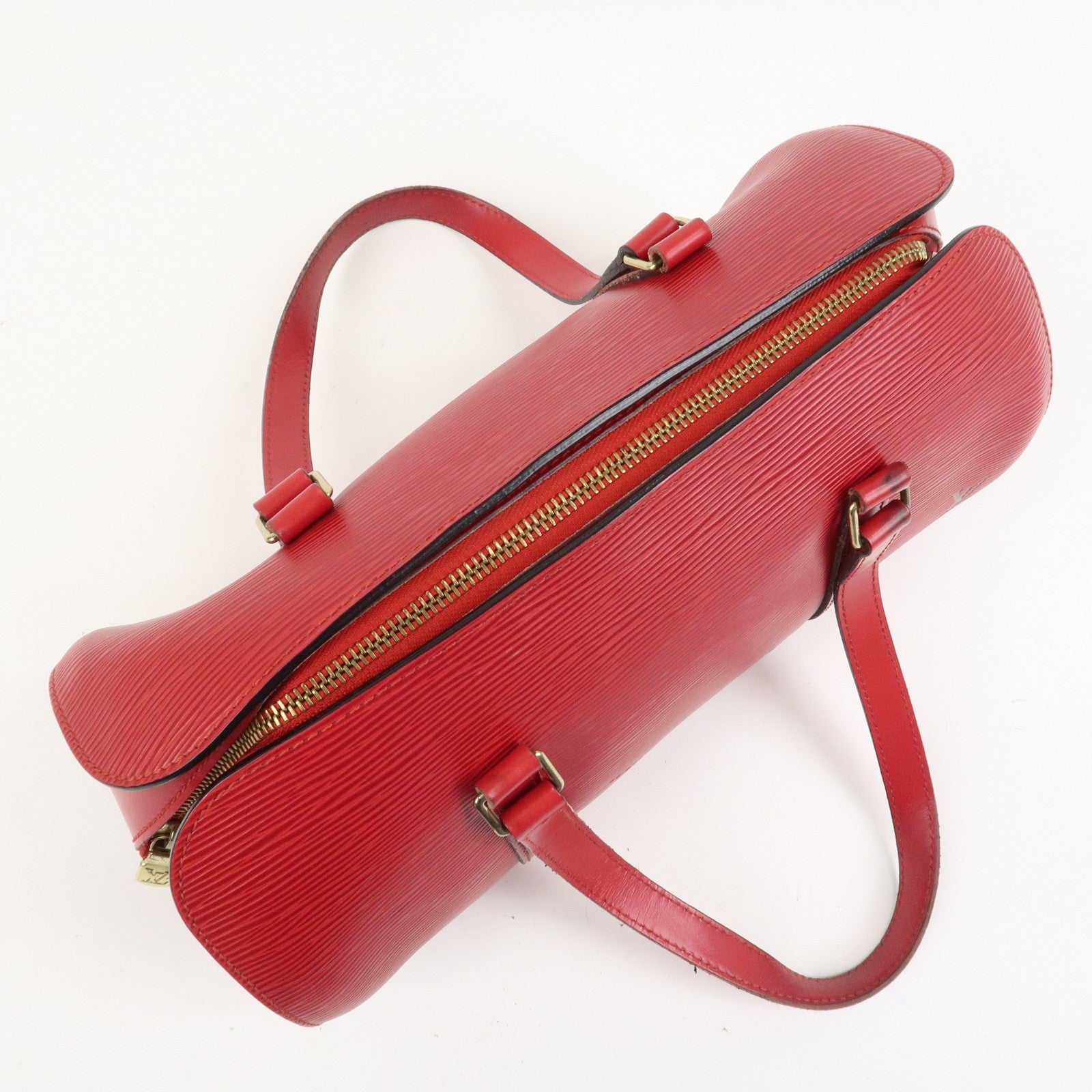 Louis Vuitton Epi Soufflot Hand Bag - Castillian Red, Epi Leather
