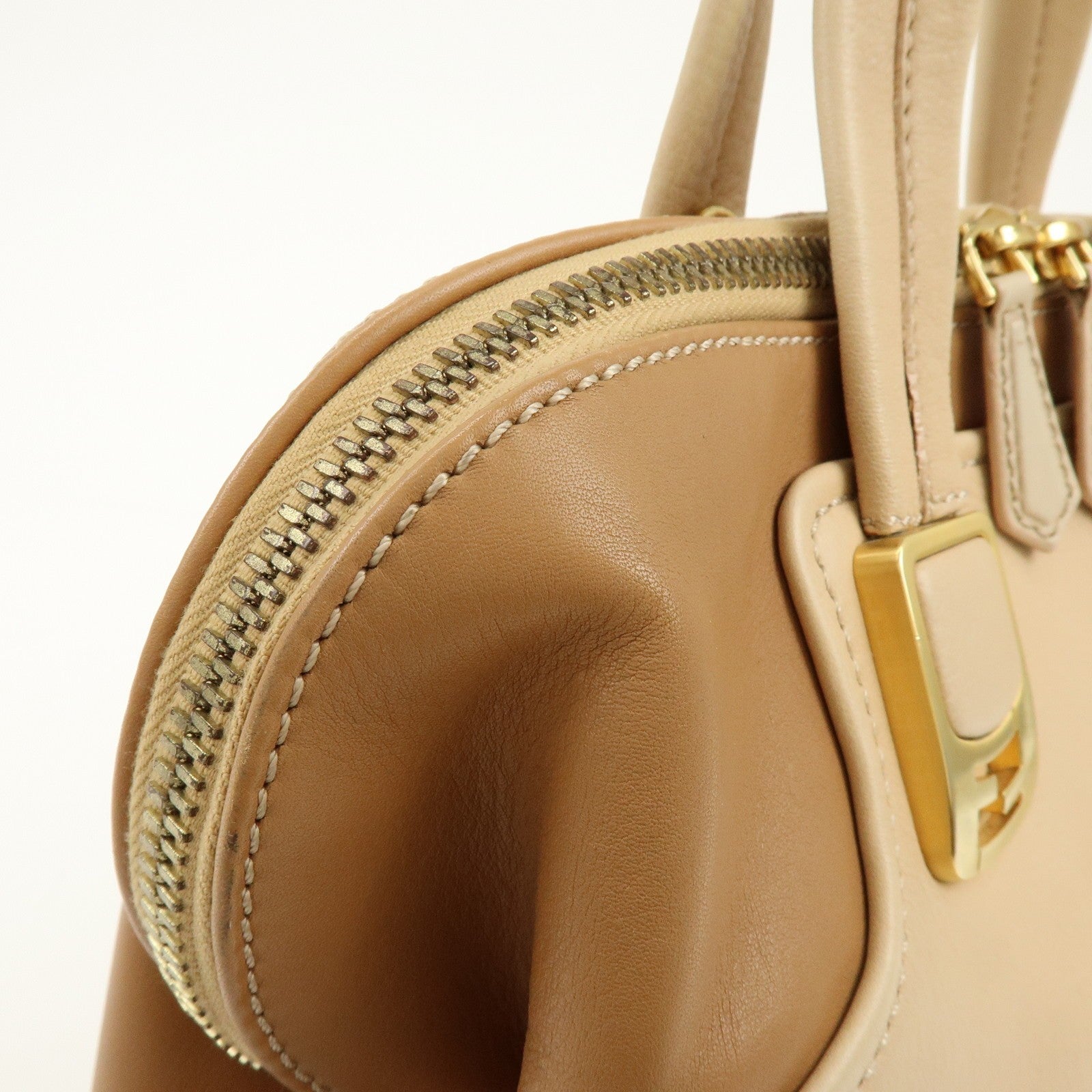 Fendi Hand Bag - Beige, Leather