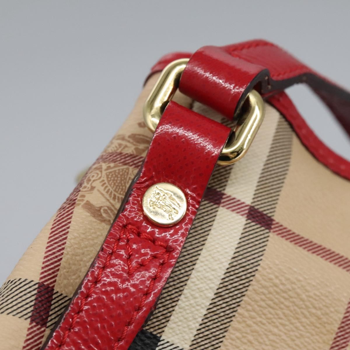 Burberry Nova Check Shoulder Bag - Beige, PVC Leather