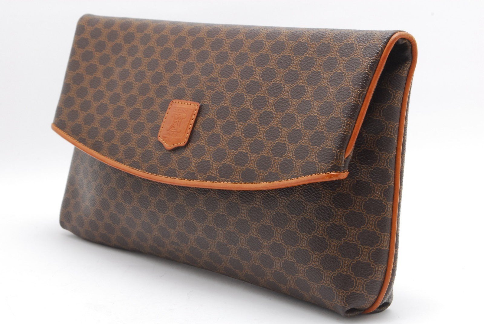 Celine Macadam Clutch Bag - Brown, Leather and PVC