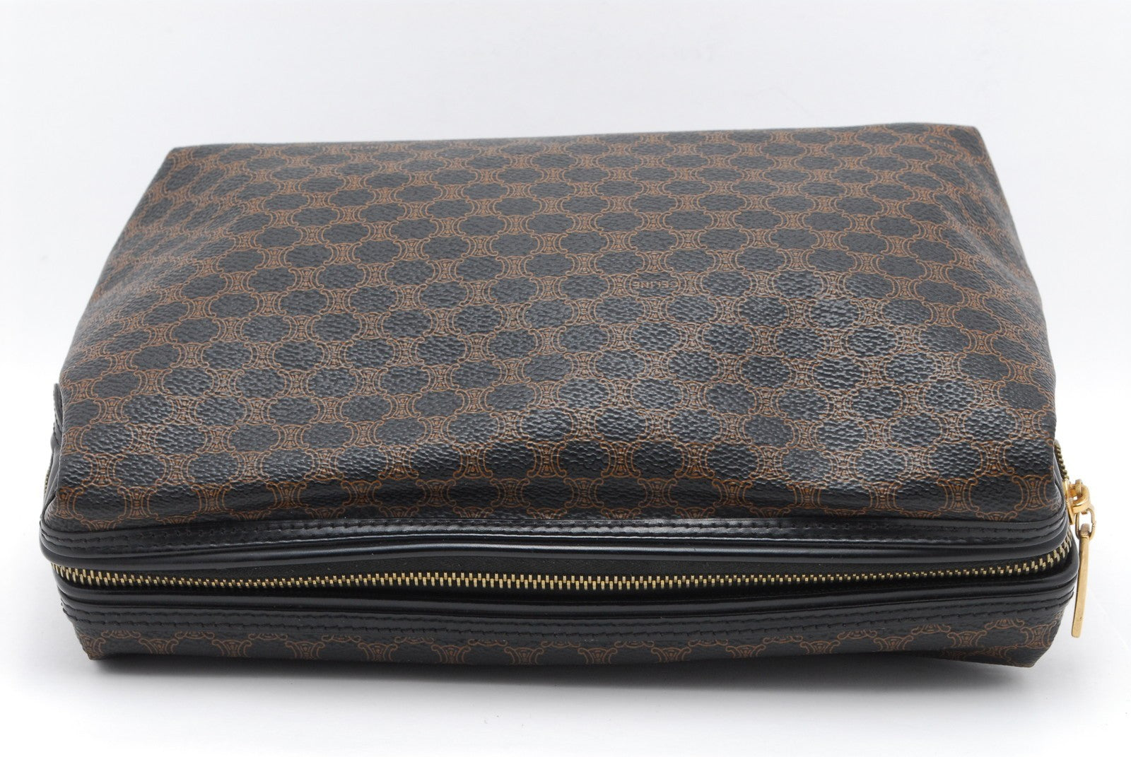 Celine Macadam Clutch Bag - Black, PVC Leather