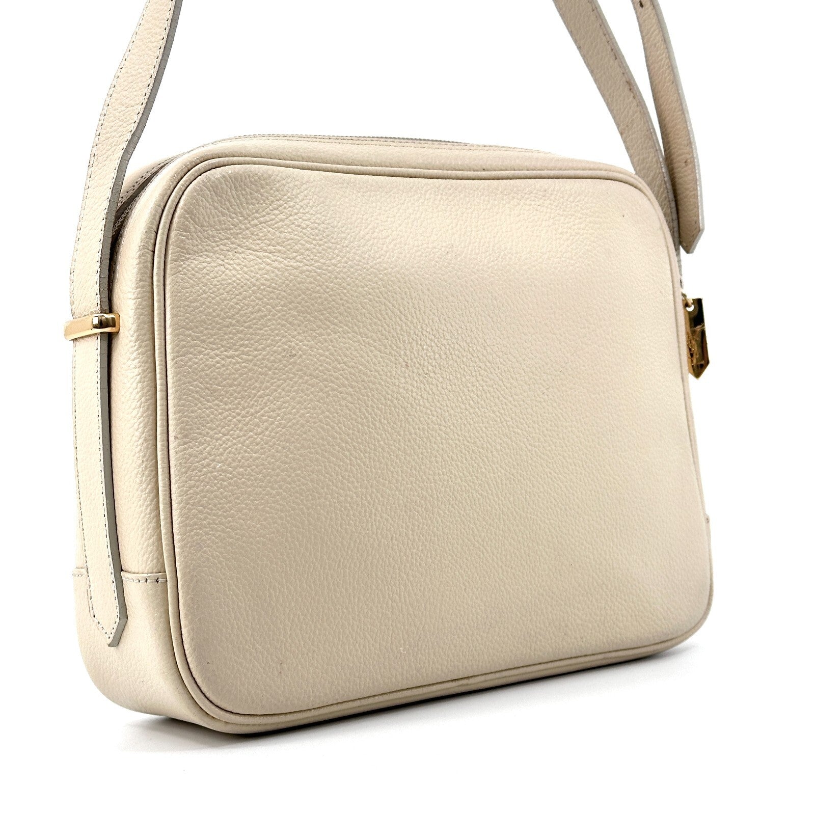 Saint Laurent Yves Shoulder Bag - Ivory, Leather