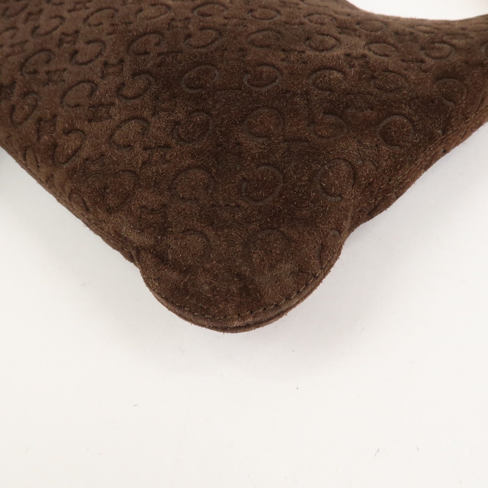 Celine C Macadam Shoulder Bag - Brown, Suede Leather