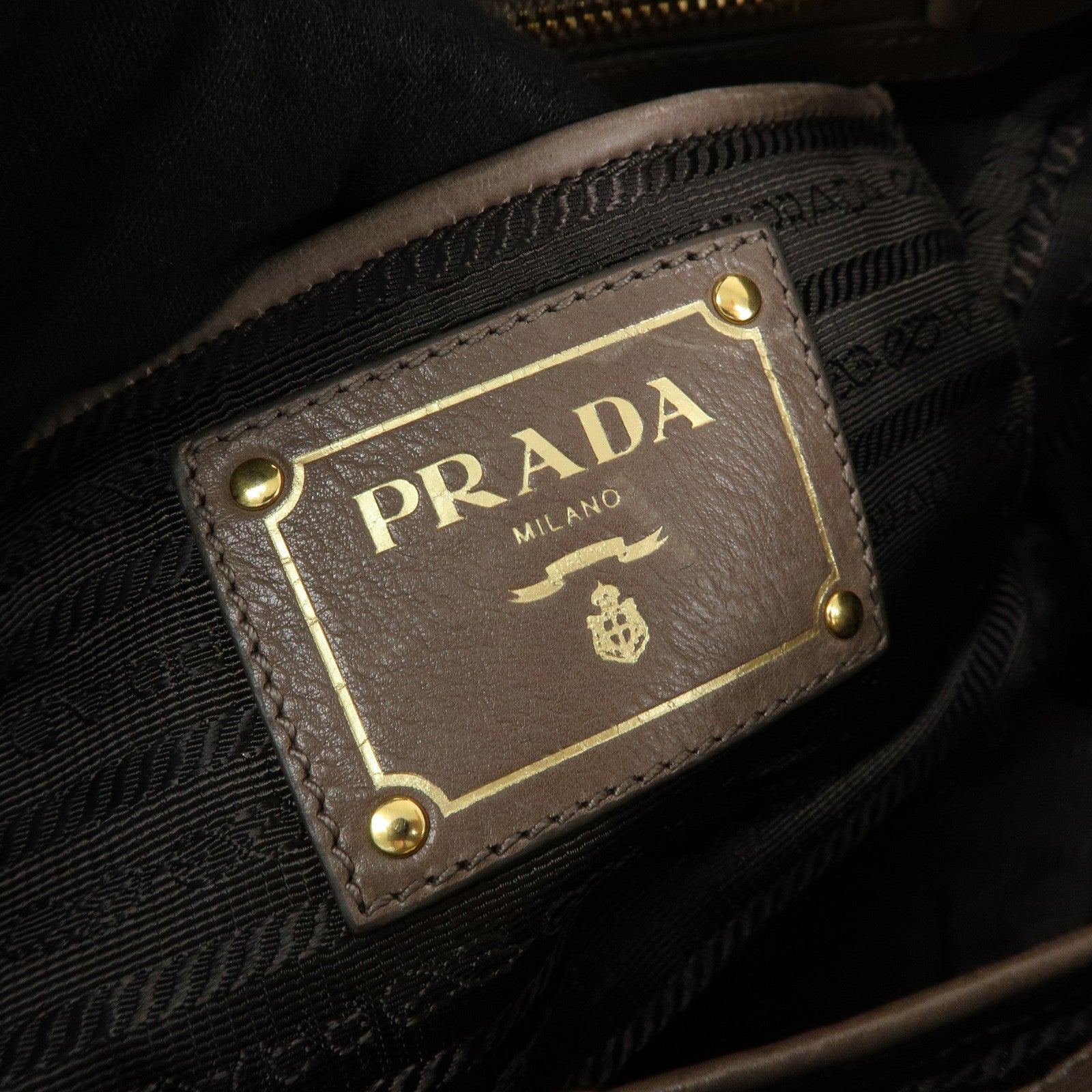 Prada 2Way Bag - Brown, Calf Leather