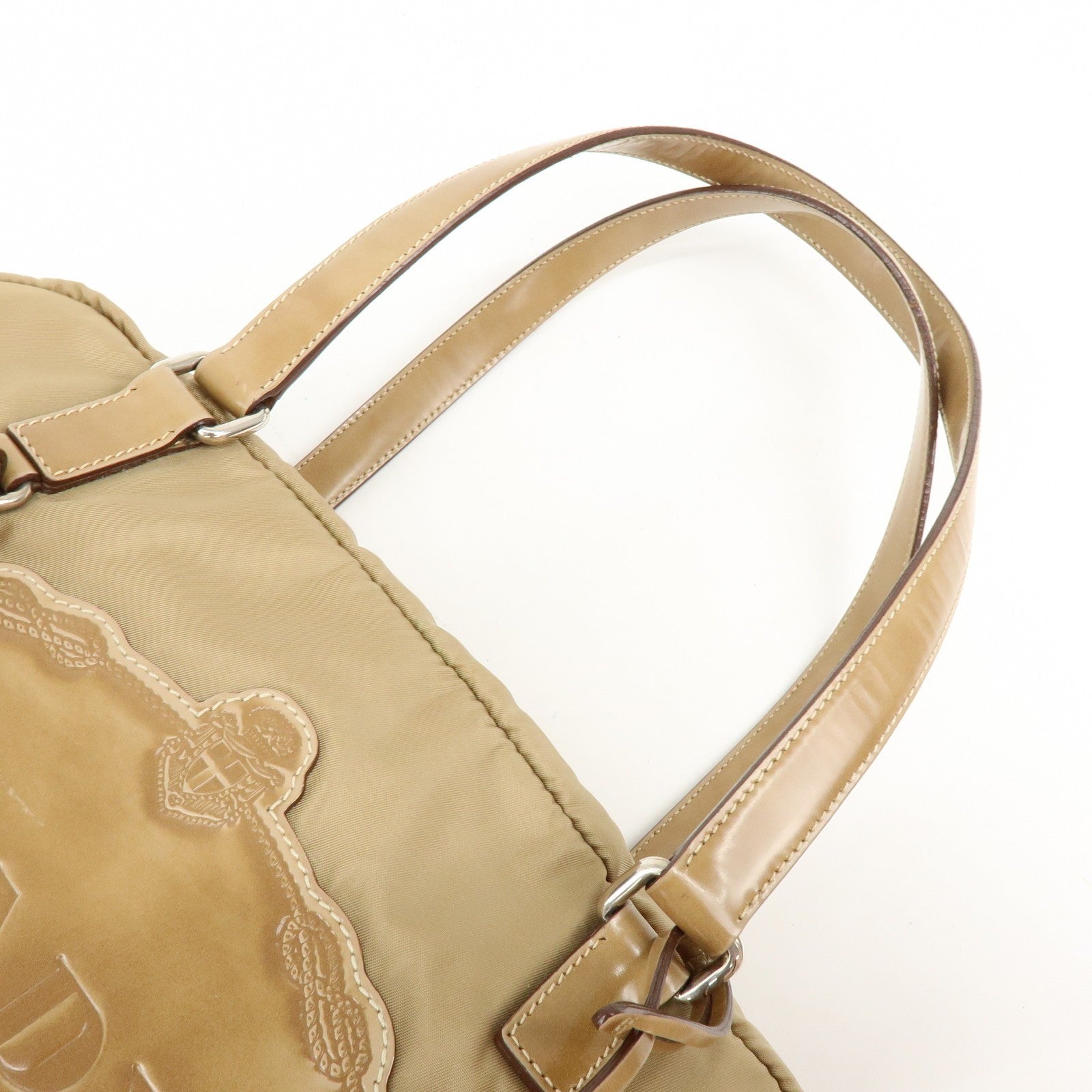 Prada Shoulder Bag - Beige, Nylon and Leather