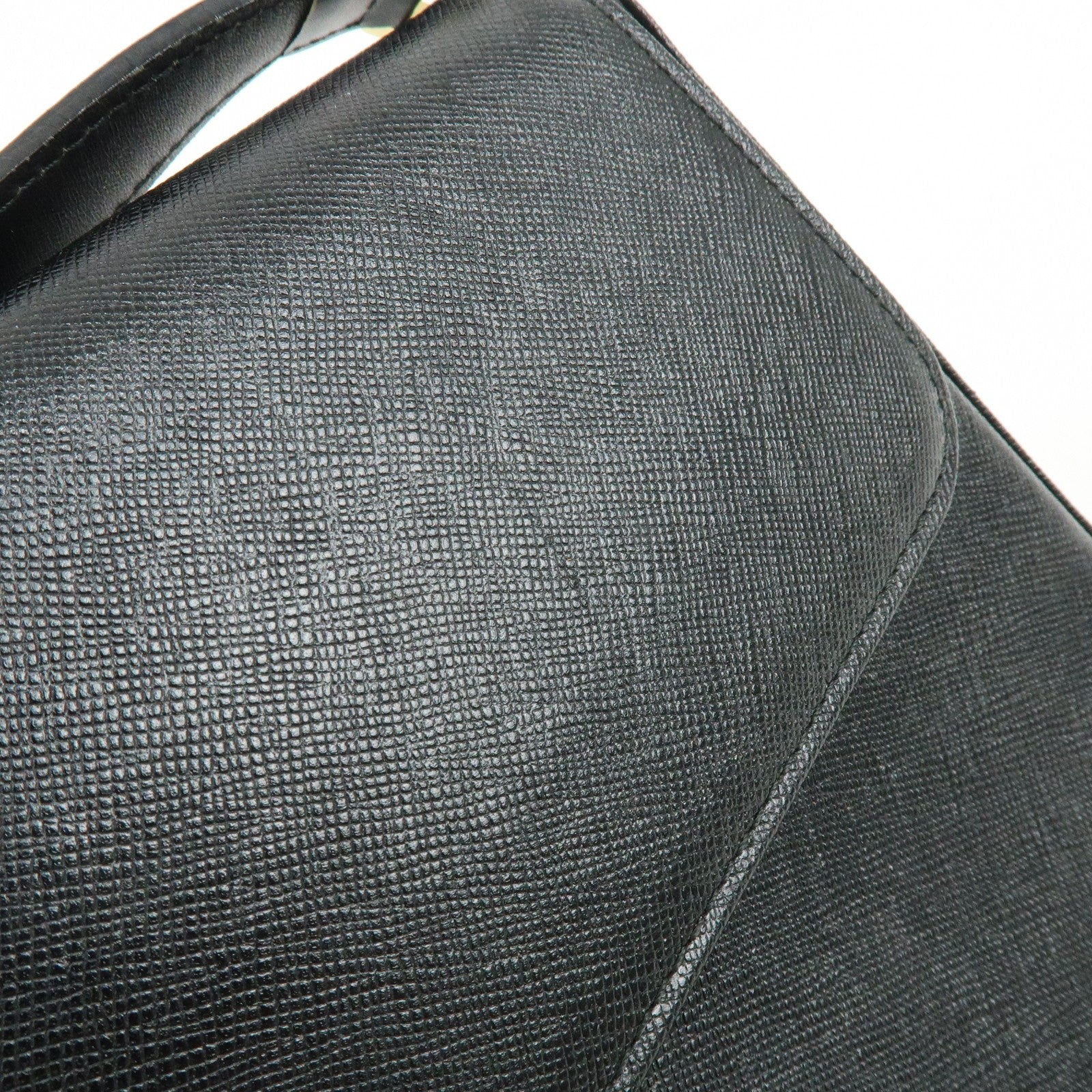 Burberry Leather Flap Shoulder Bag - Black, Leather